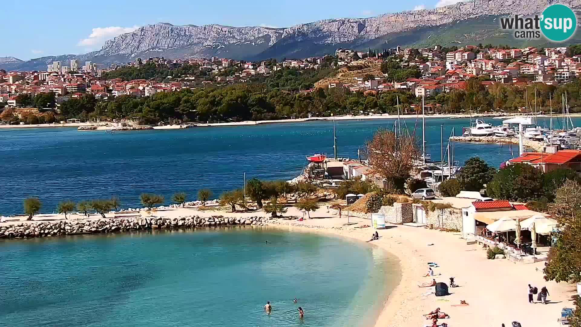 Web kamera Plaža Podstrana – Pogled uživo