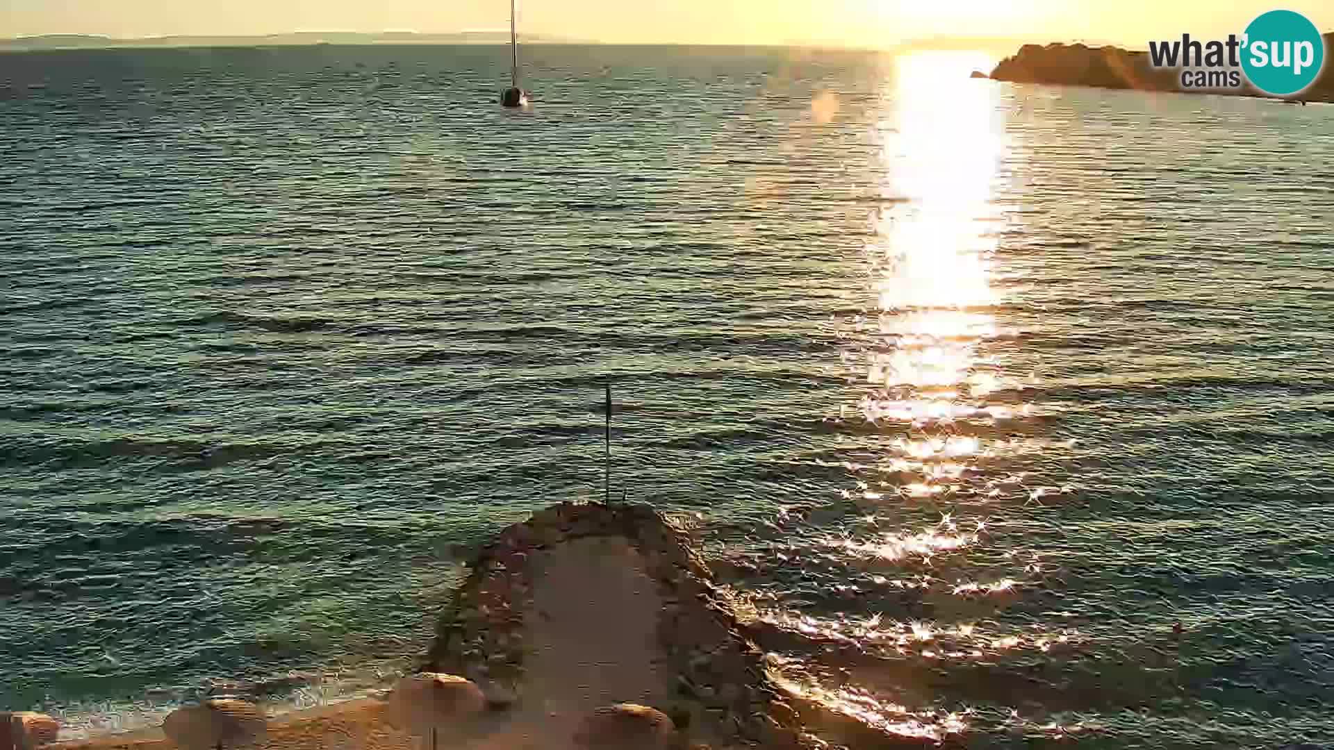 Spletna kamera Plaža Podstrana – Pogled v živo