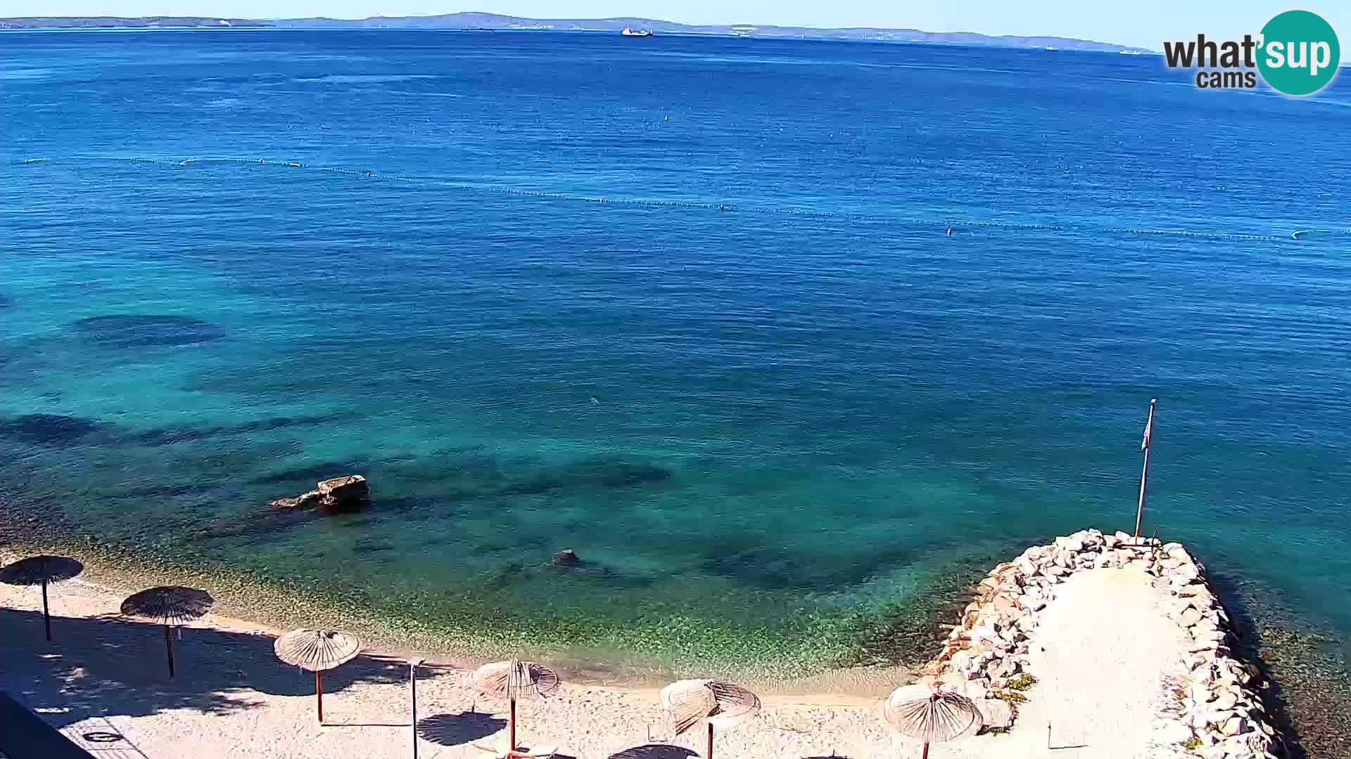 Spletna kamera Plaža Podstrana – Pogled v živo