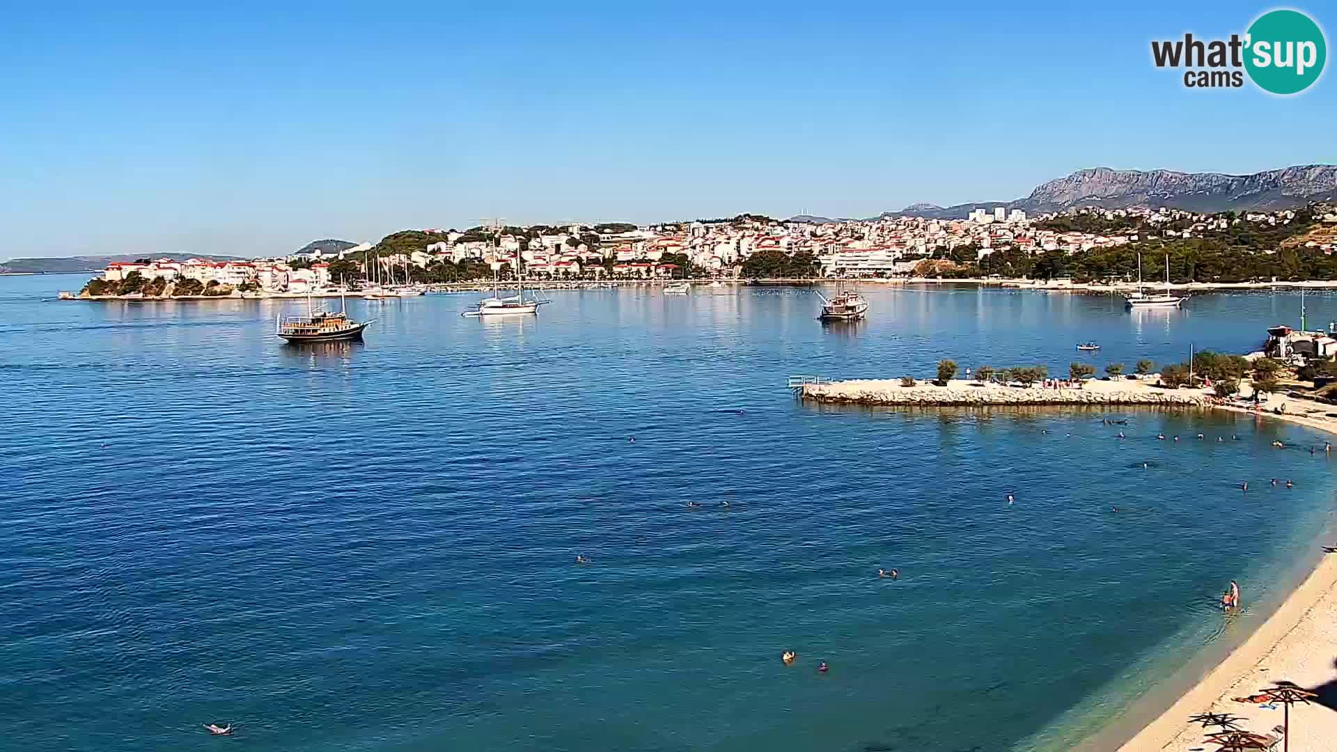 Podstrana Strand Webcam – Liveblick vom Hotel Split