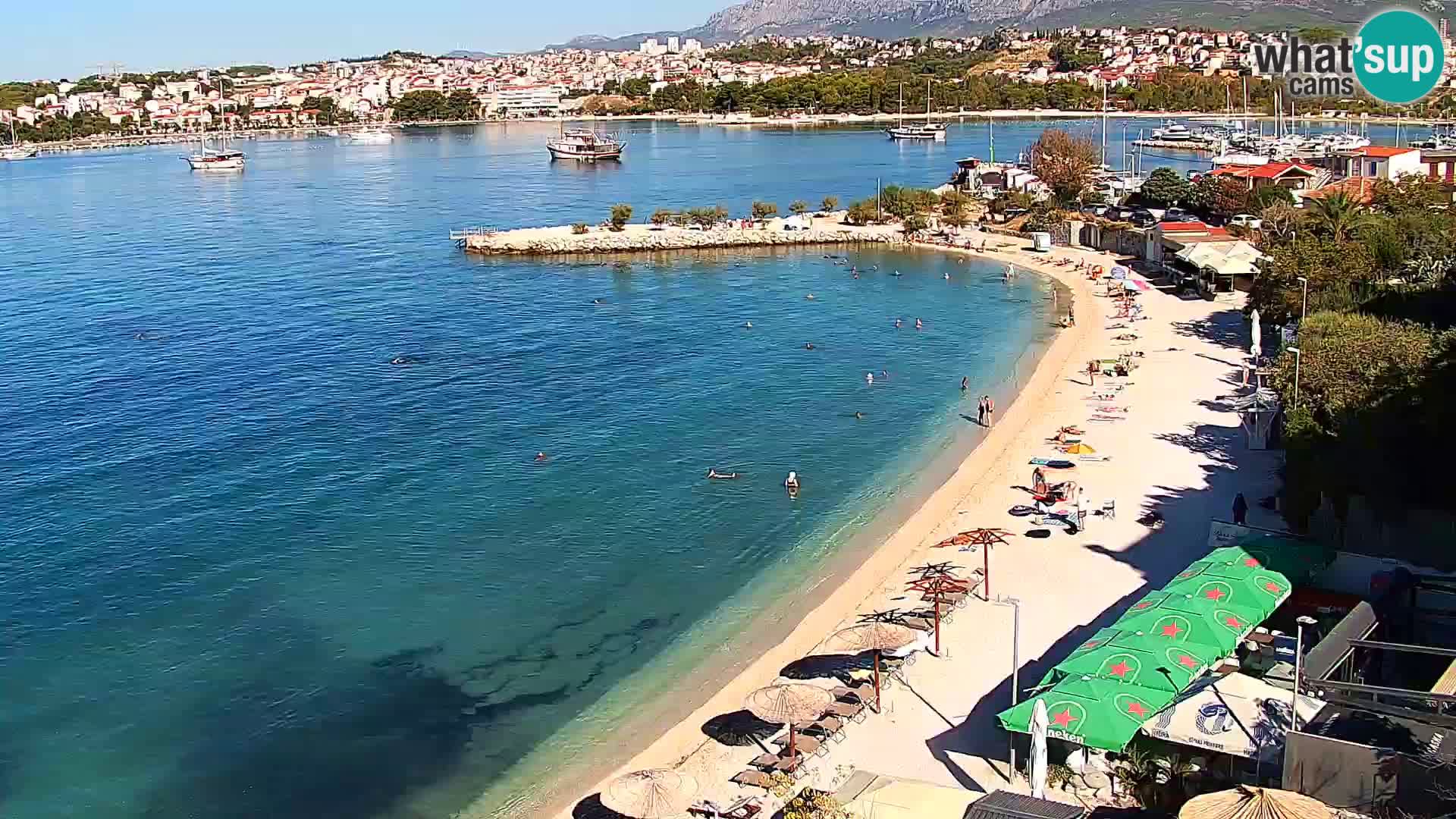Webcam Playa de Podstrana – Vista en directo desde Hotel Split