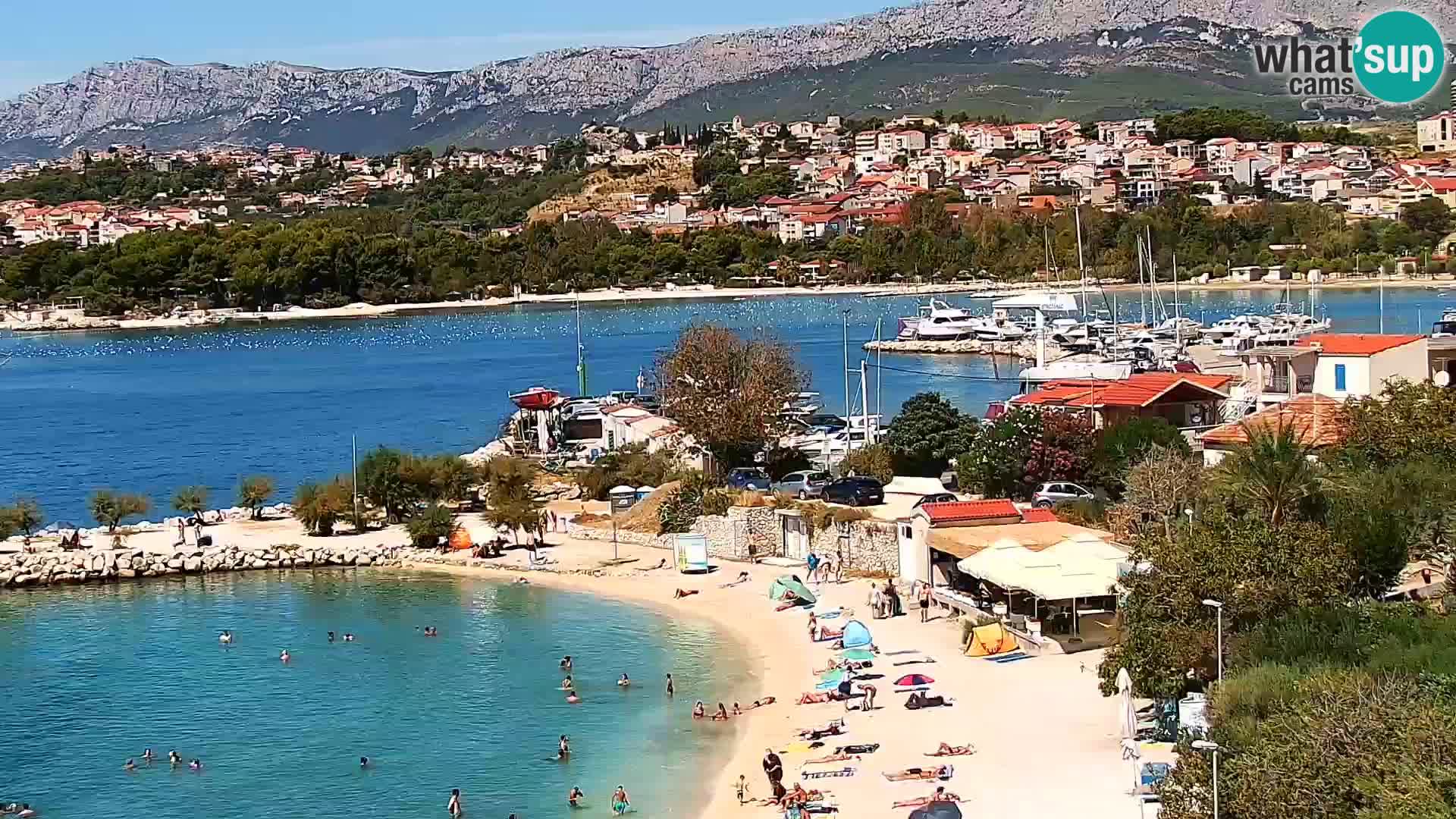 Web kamera Plaža Podstrana – Pogled uživo