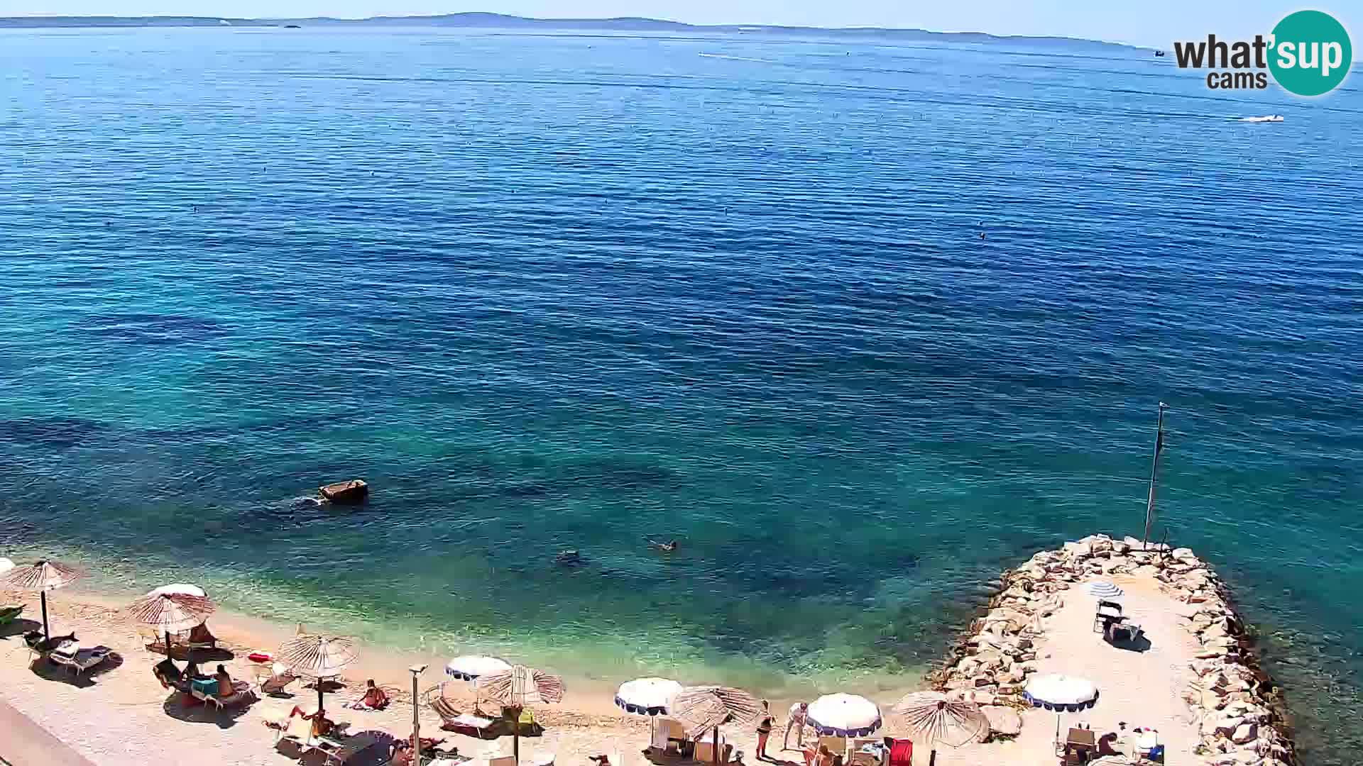 Webcam plage de Podstrana – Vue en direct depuis Hotel Split