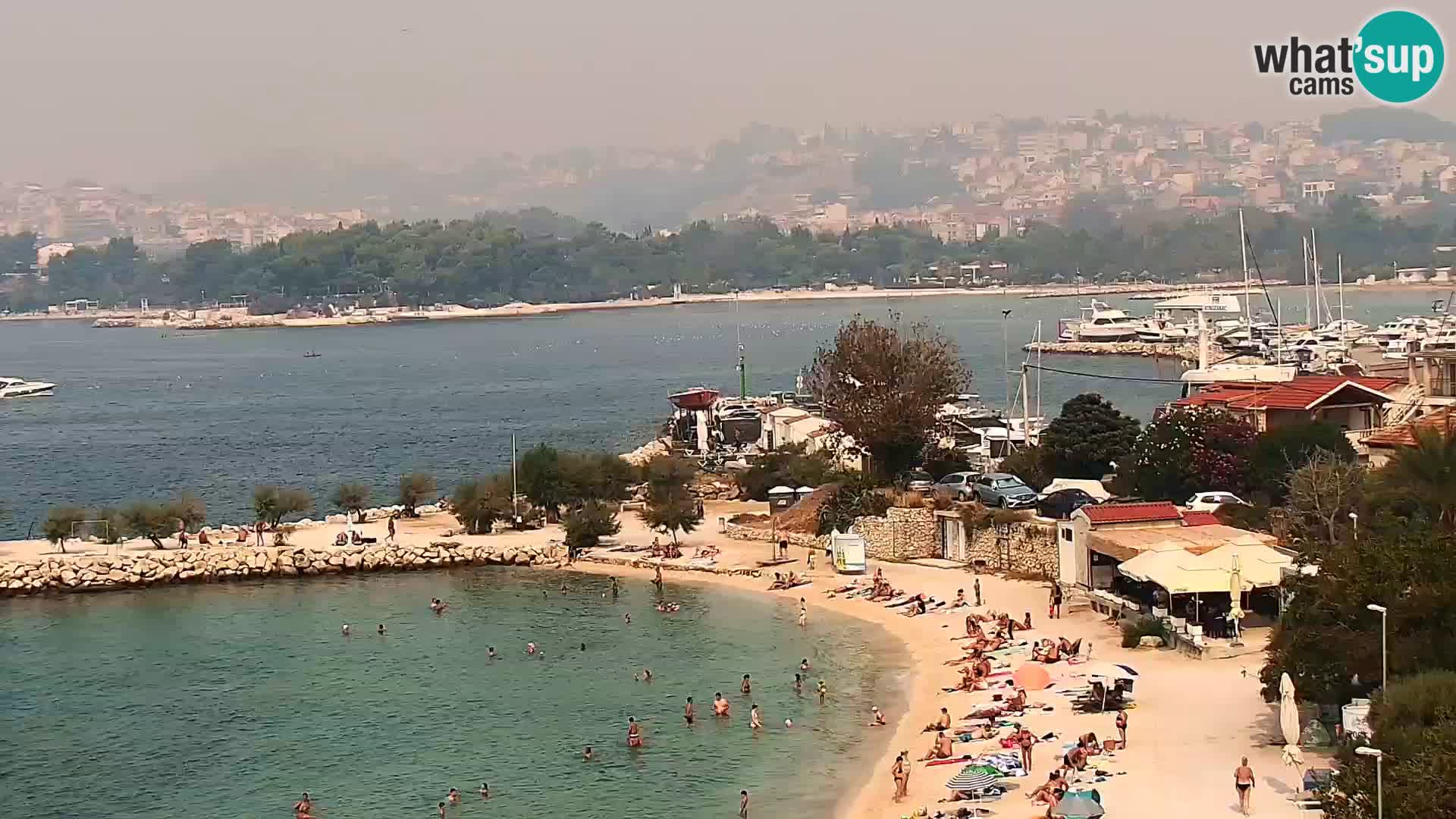 Webcam plage de Podstrana – Vue en direct depuis Hotel Split