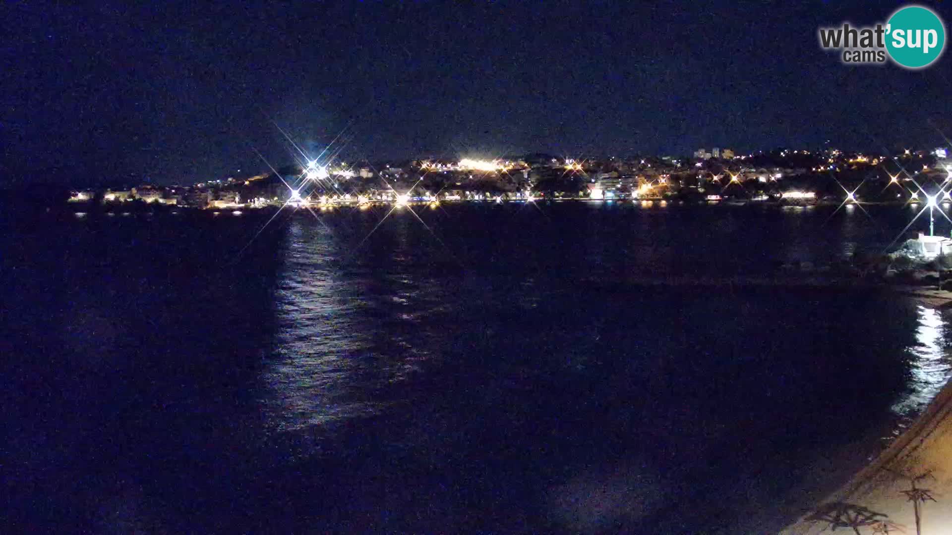 Web kamera Plaža Podstrana – Pogled uživo