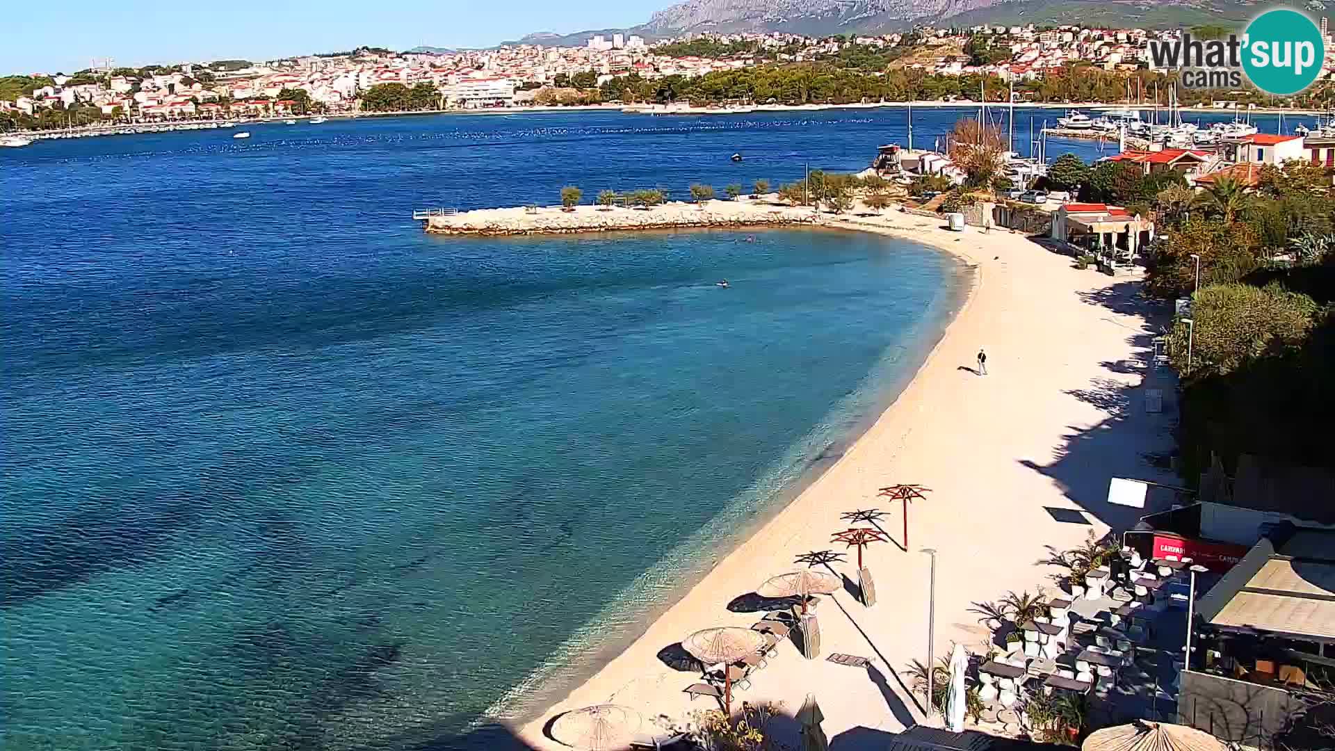 Web kamera Plaža Podstrana – Pogled uživo