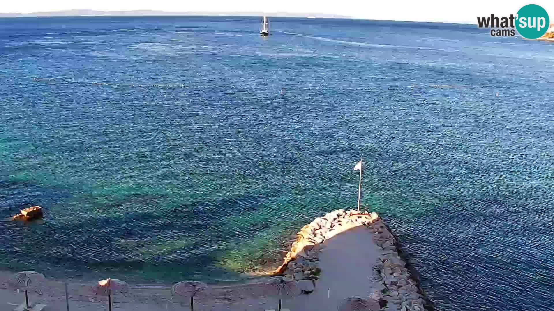 Spletna kamera Plaža Podstrana – Pogled v živo