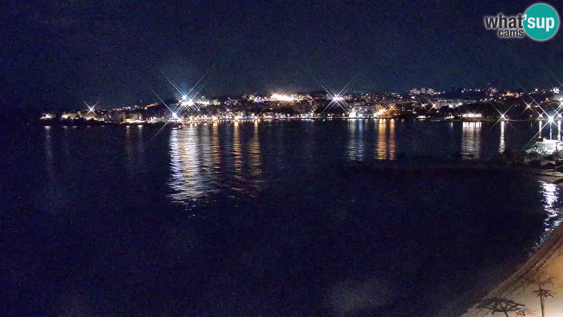 Web kamera Plaža Podstrana – Pogled uživo
