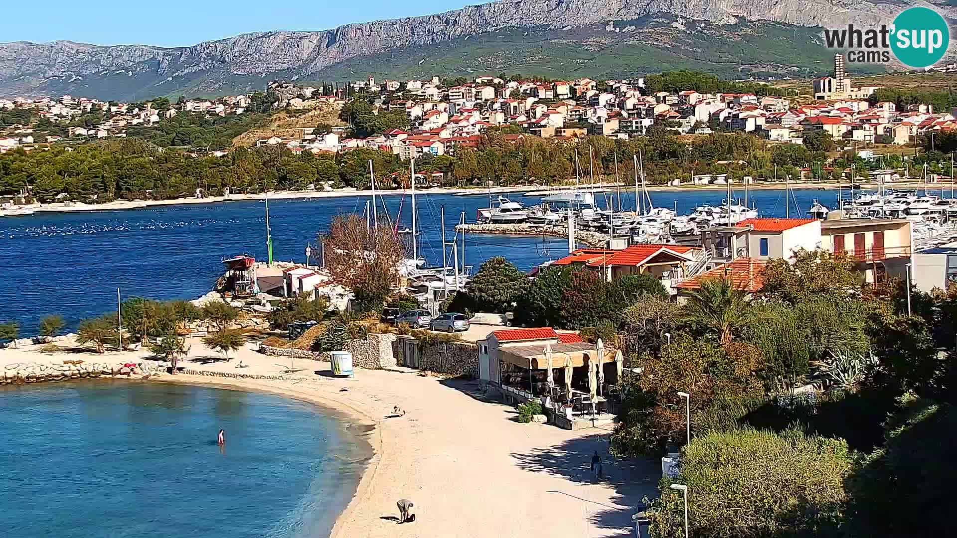 Spletna kamera Plaža Podstrana – Pogled v živo