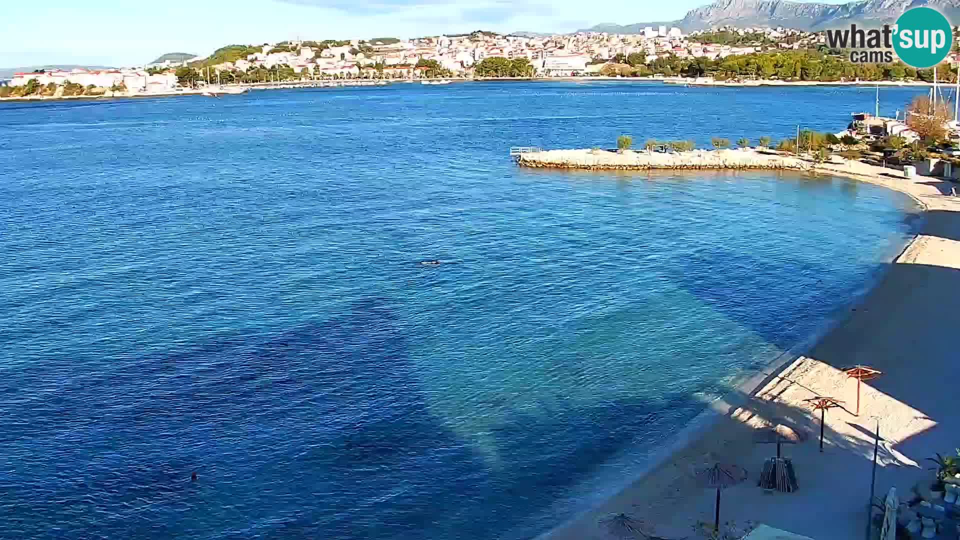Spletna kamera Plaža Podstrana – Pogled v živo