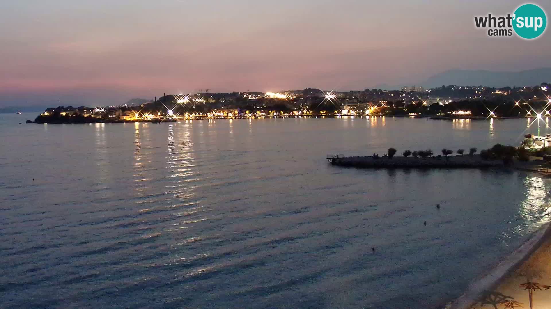 Webcam plage de Podstrana – Vue en direct depuis Hotel Split
