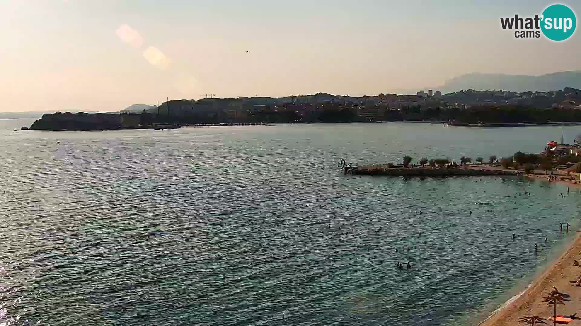 Web kamera Plaža Podstrana – Pogled uživo