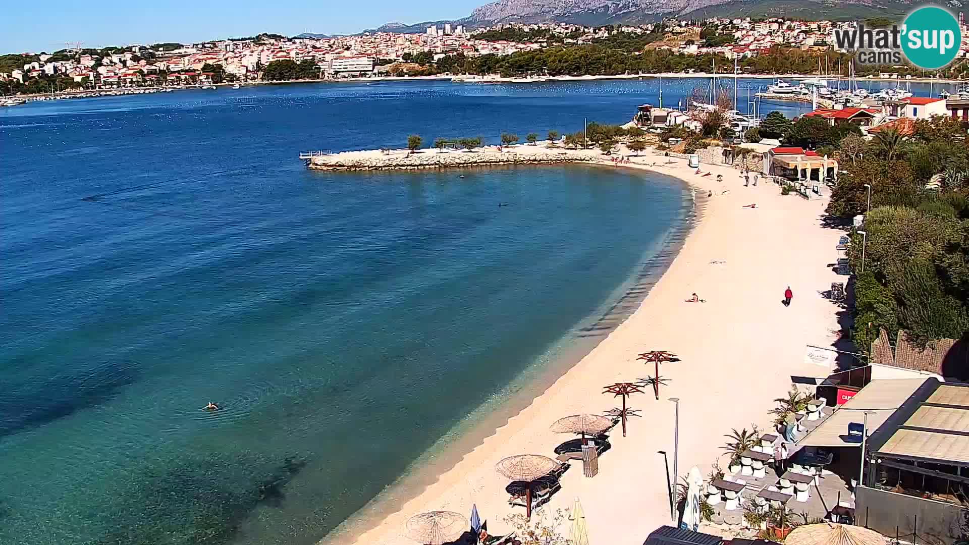 Webcam plage de Podstrana – Vue en direct depuis Hotel Split