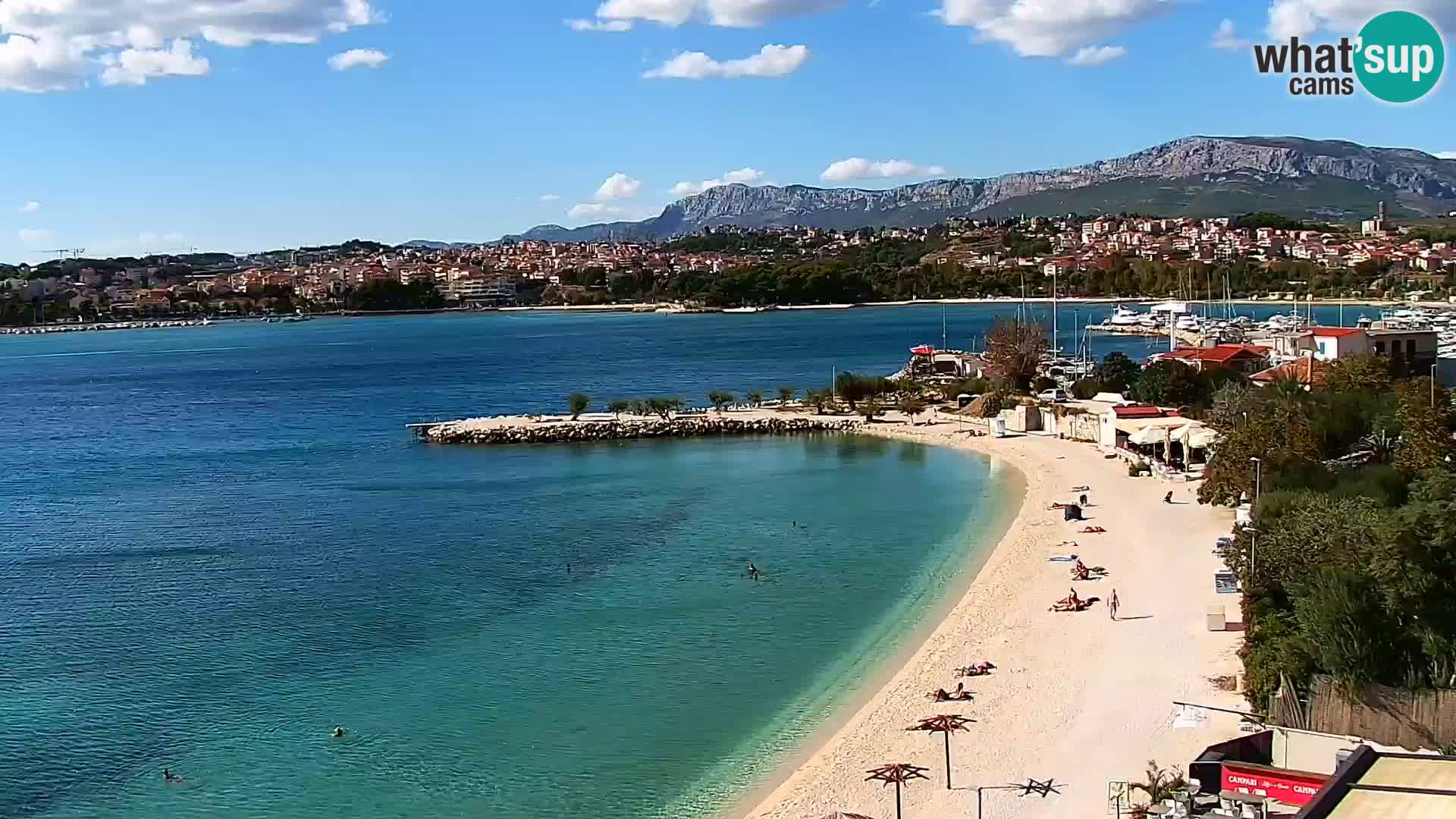 Web kamera Plaža Podstrana – Pogled uživo
