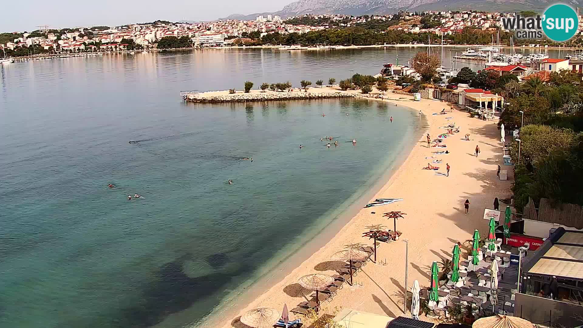 Webcam plage de Podstrana – Vue en direct depuis Hotel Split