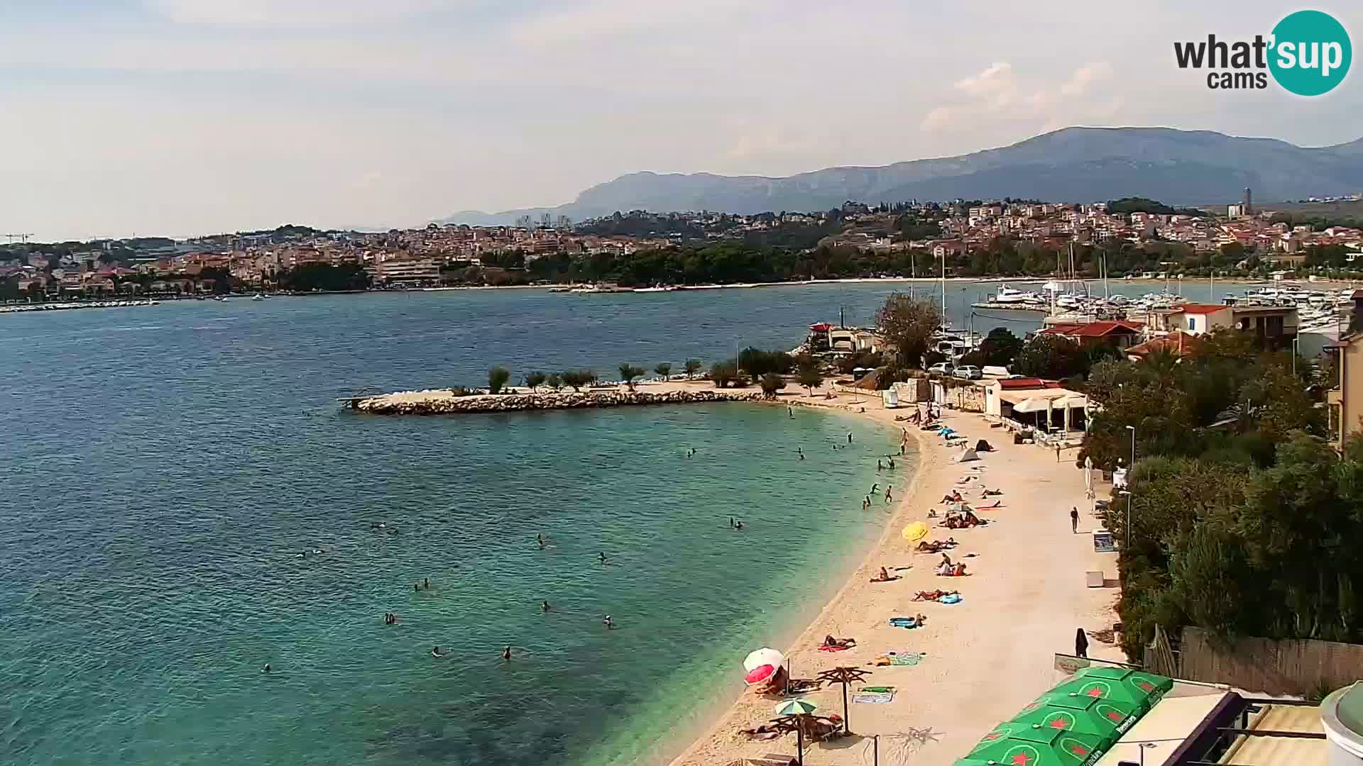 Web kamera Plaža Podstrana – Pogled uživo