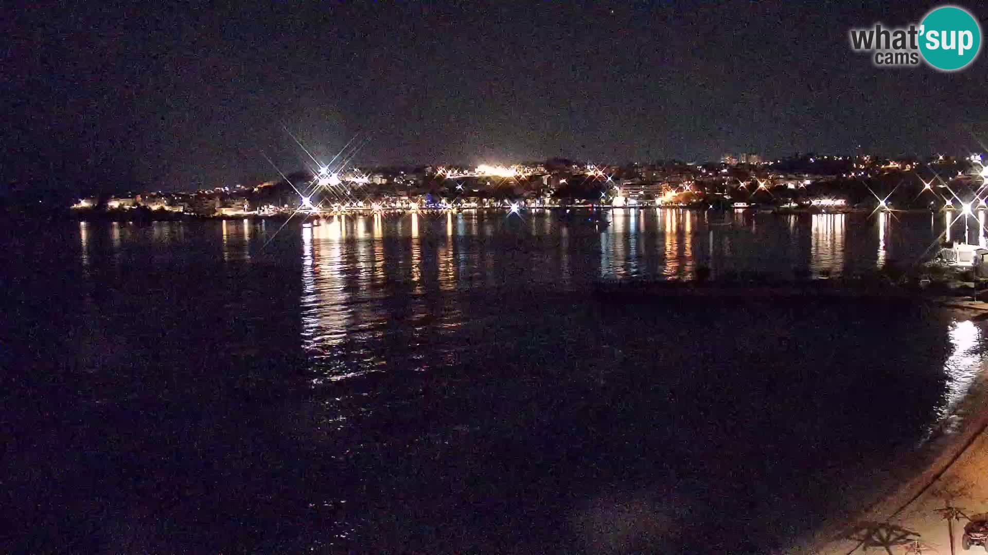 Spletna kamera Plaža Podstrana – Pogled v živo