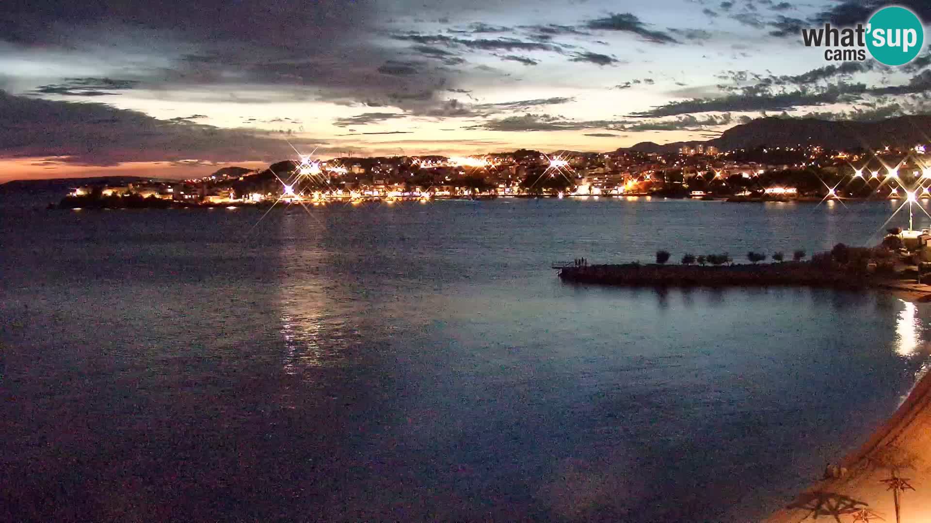 Webcam plage de Podstrana – Vue en direct depuis Hotel Split