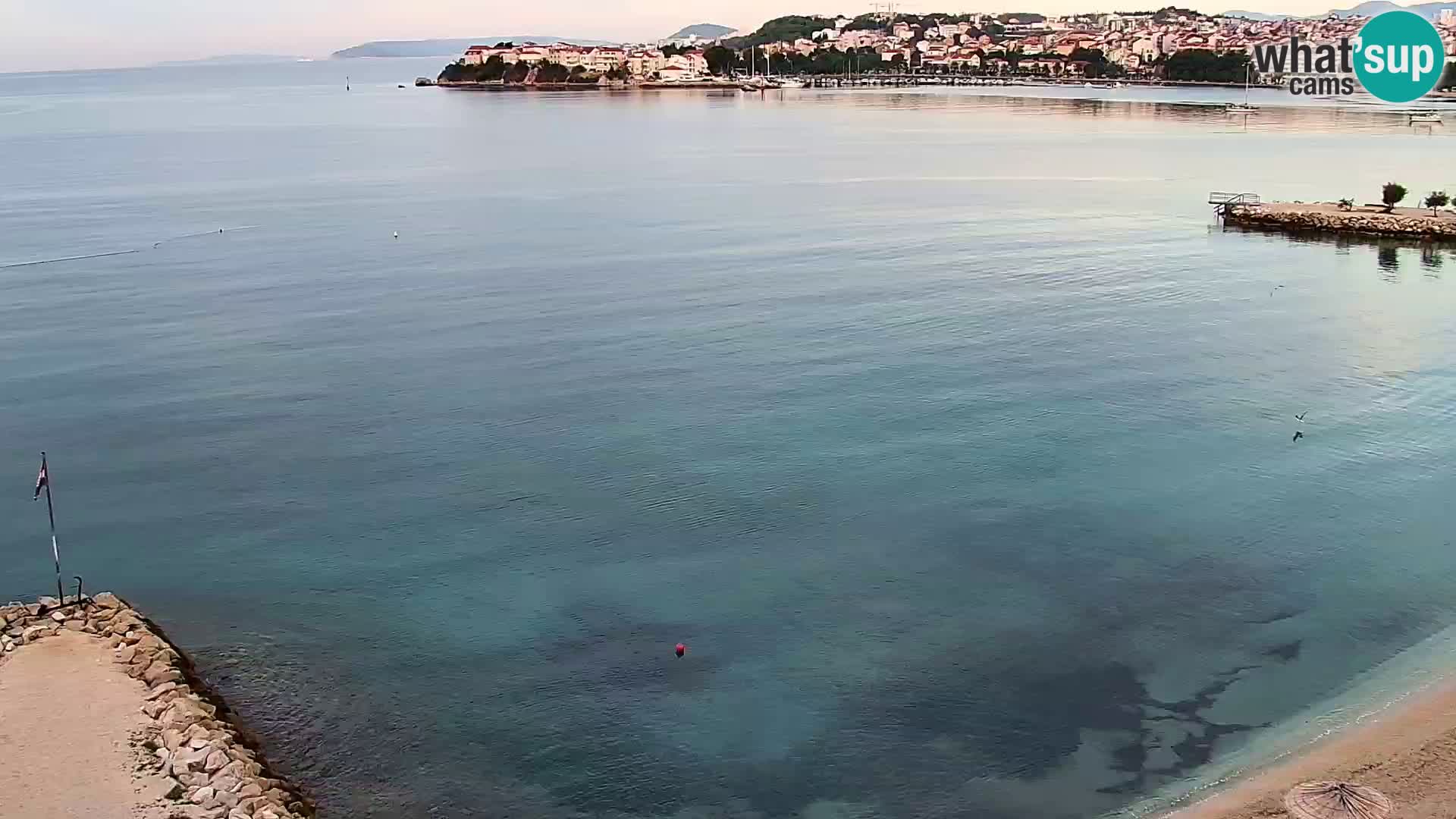 Webcam Playa de Podstrana – Vista en directo desde Hotel Split