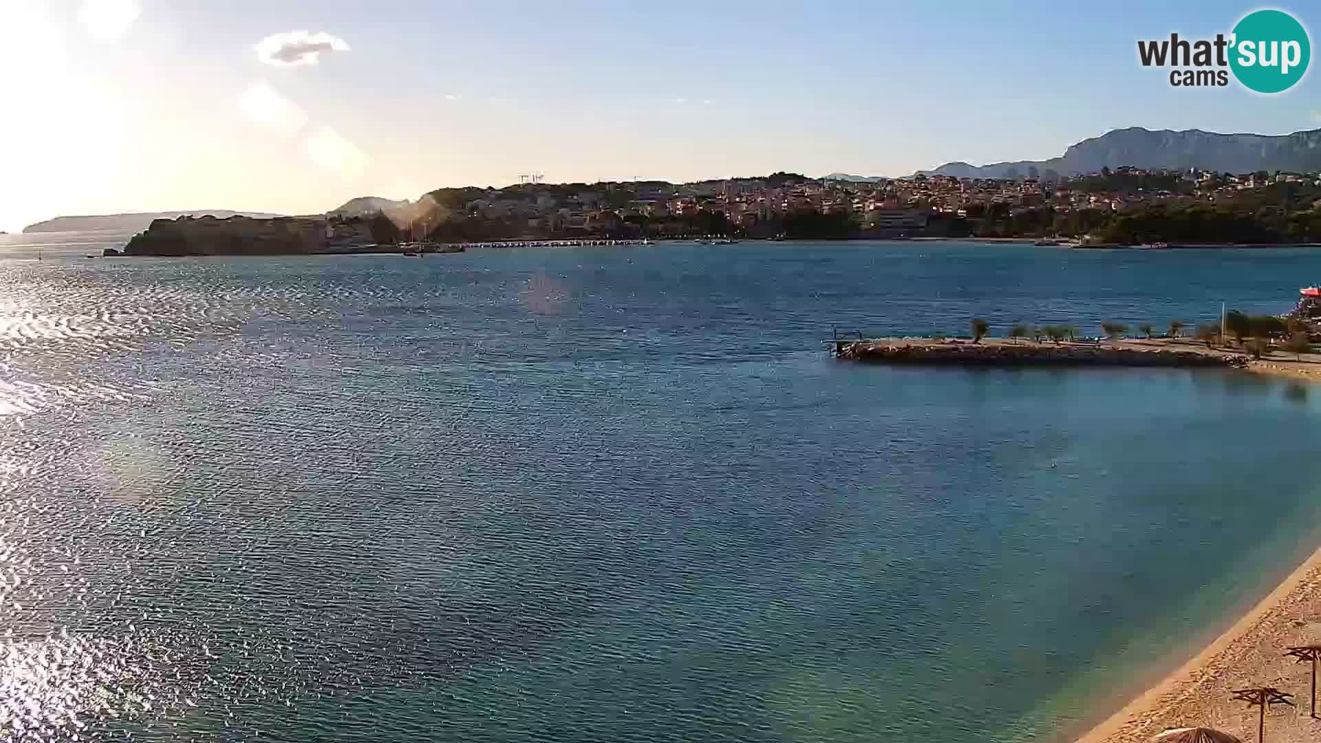 Web kamera Plaža Podstrana – Pogled uživo