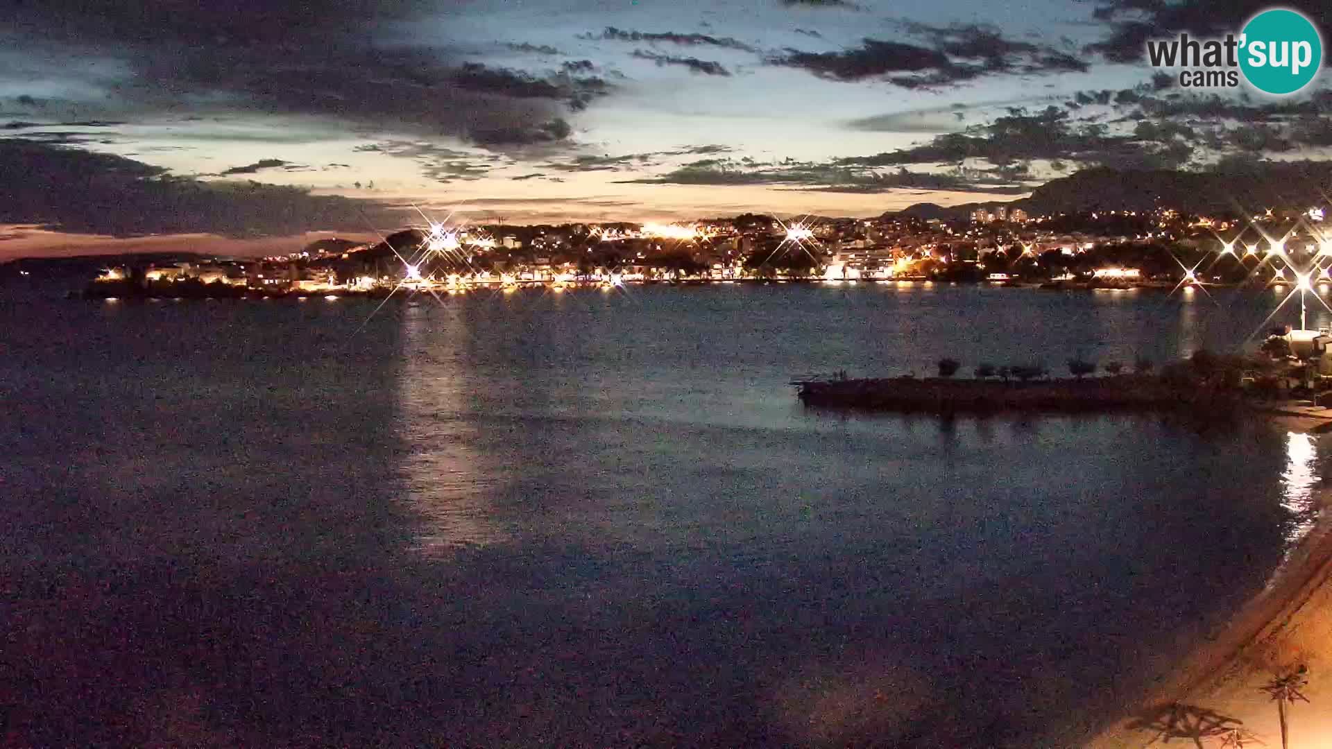 Webcam Playa de Podstrana – Vista en directo desde Hotel Split