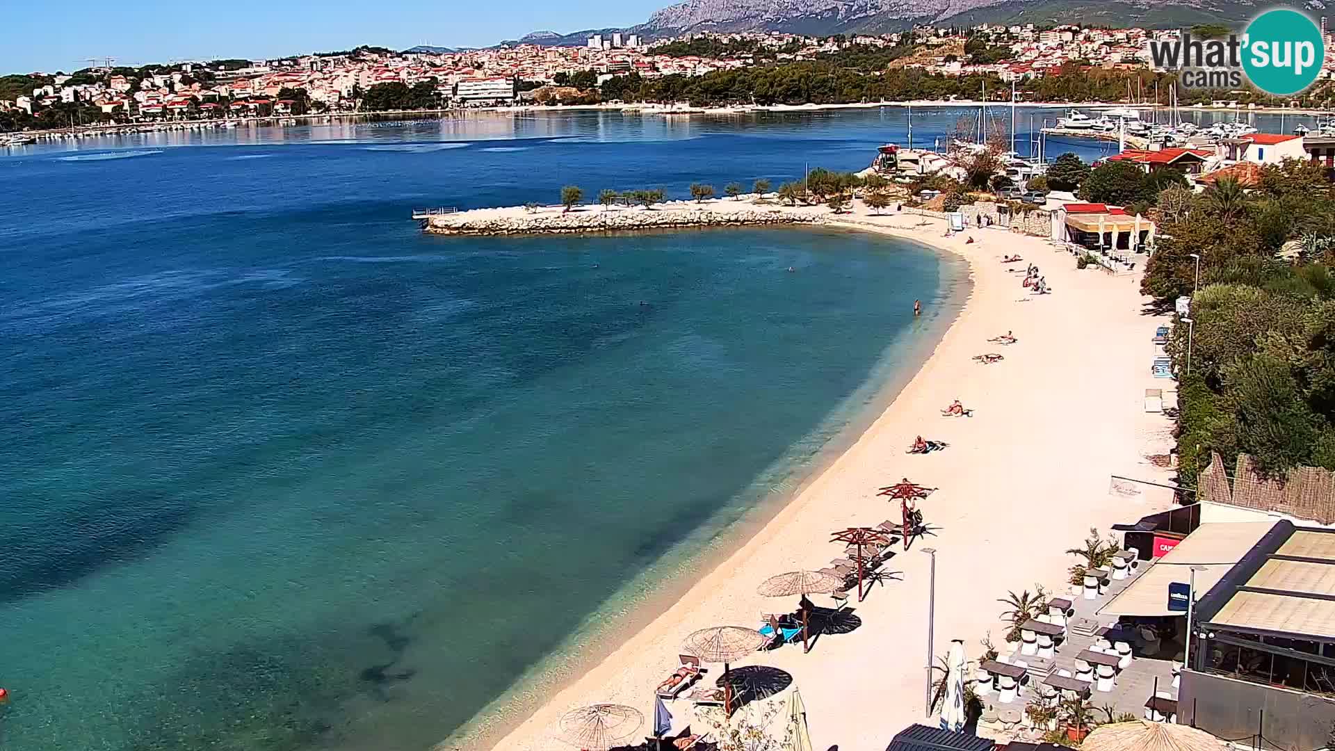 Webcam plage de Podstrana – Vue en direct depuis Hotel Split