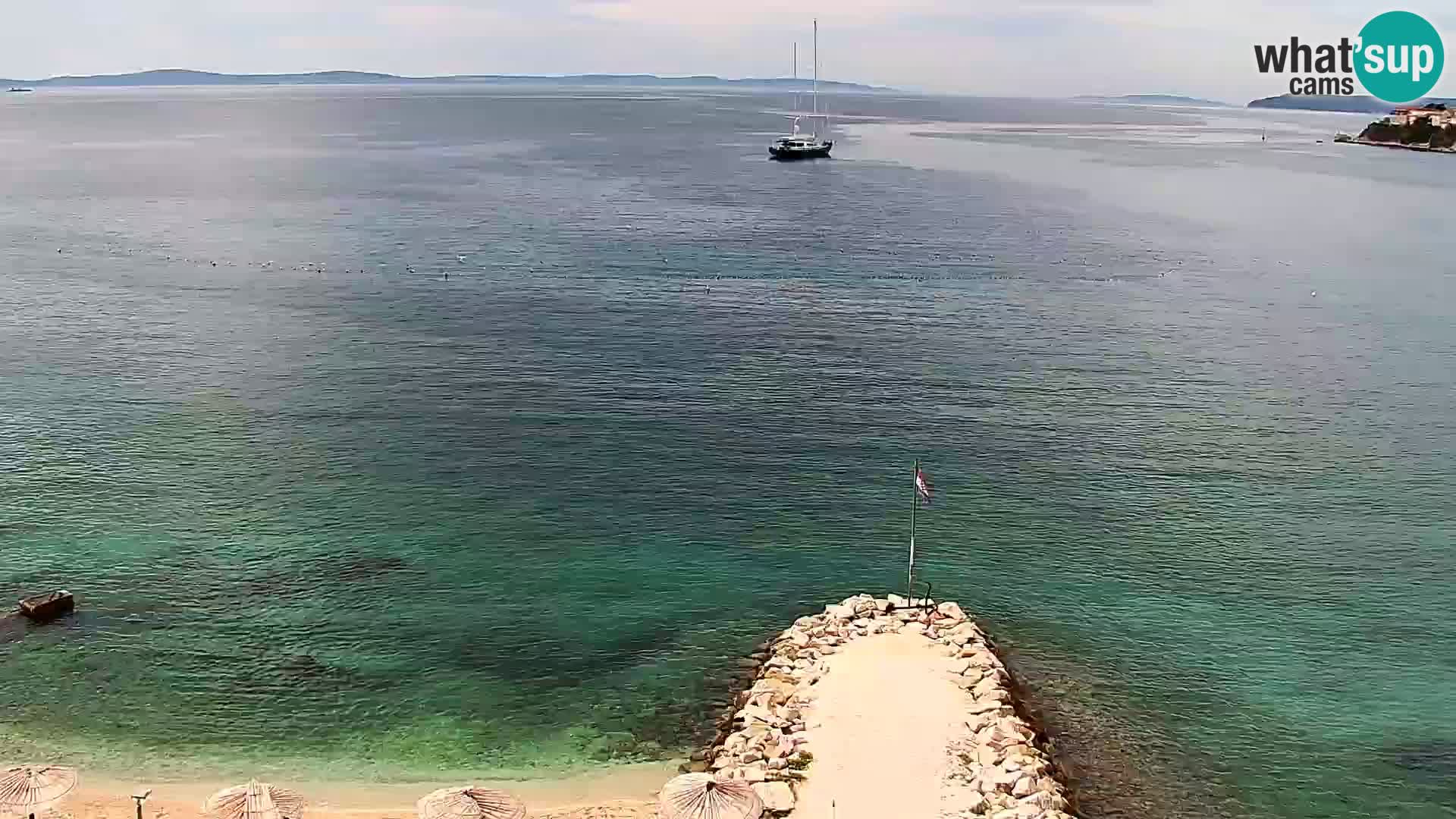 Webcam plage de Podstrana – Vue en direct depuis Hotel Split