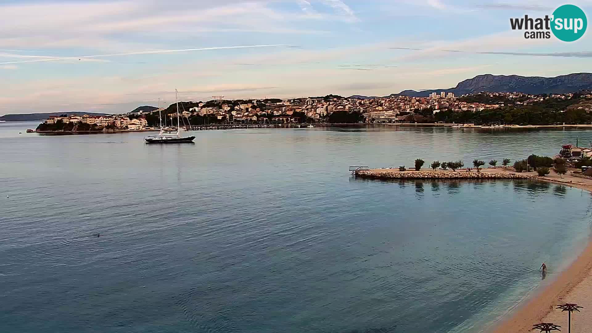 Web kamera Plaža Podstrana – Pogled uživo