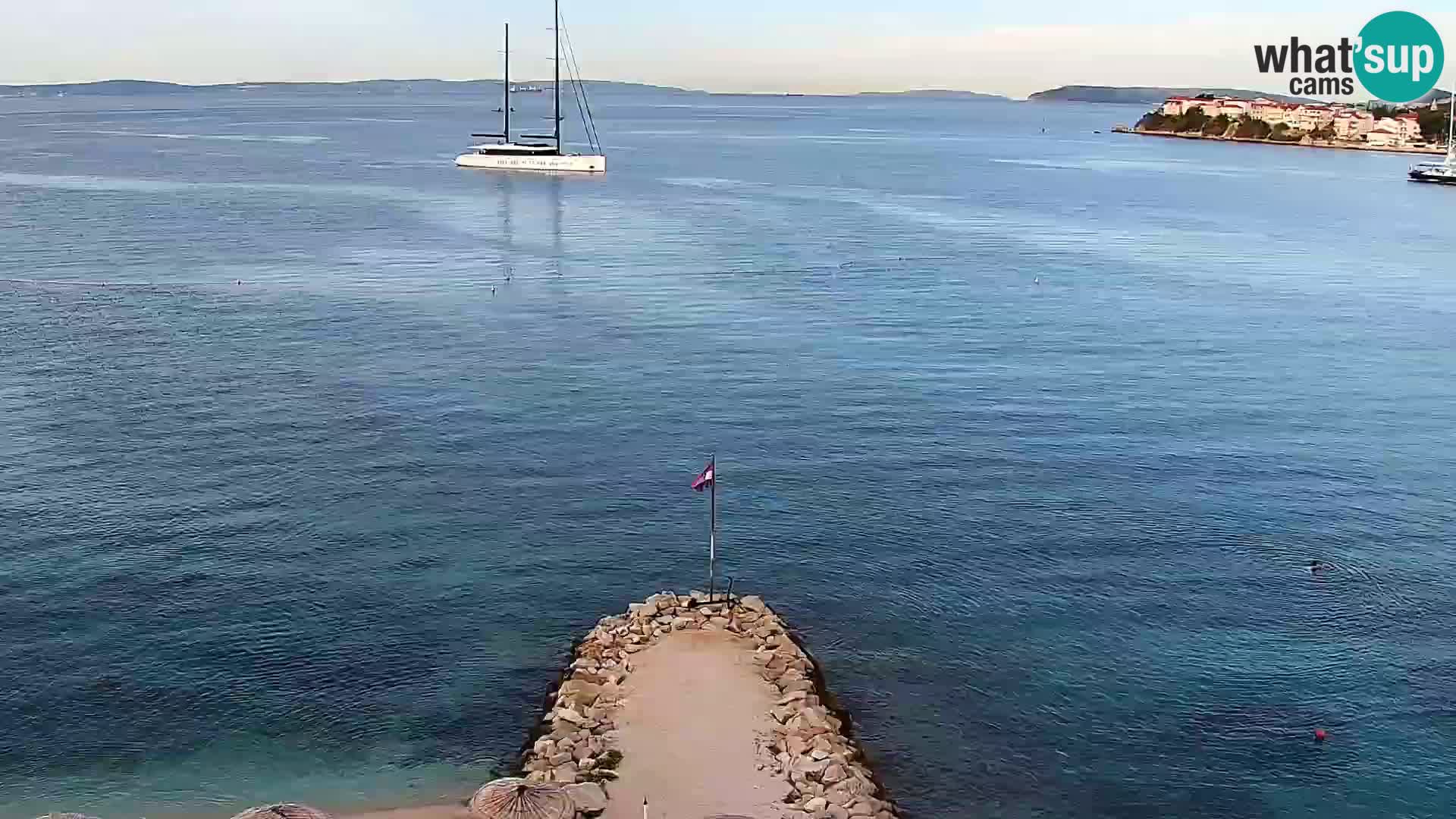 Webcam plage de Podstrana – Vue en direct depuis Hotel Split