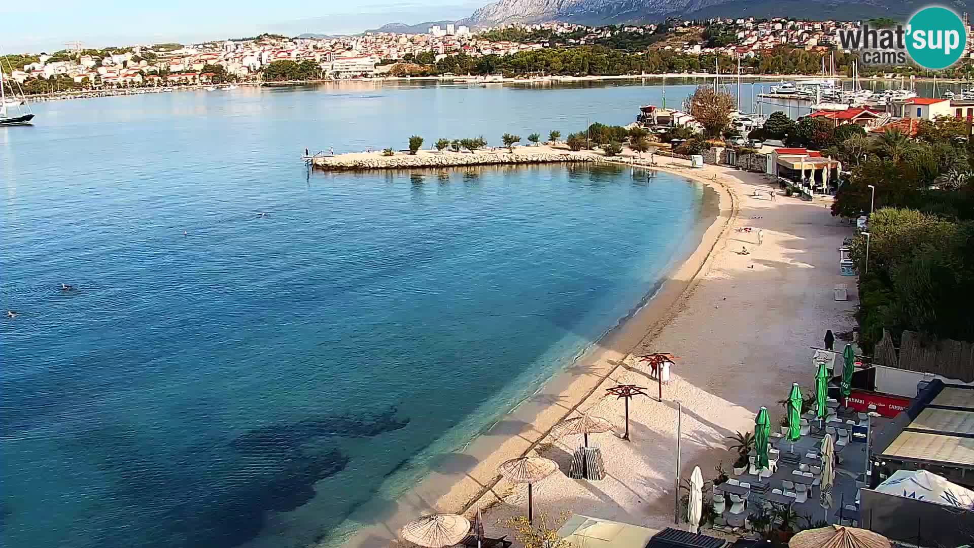 Webcam plage de Podstrana – Vue en direct depuis Hotel Split