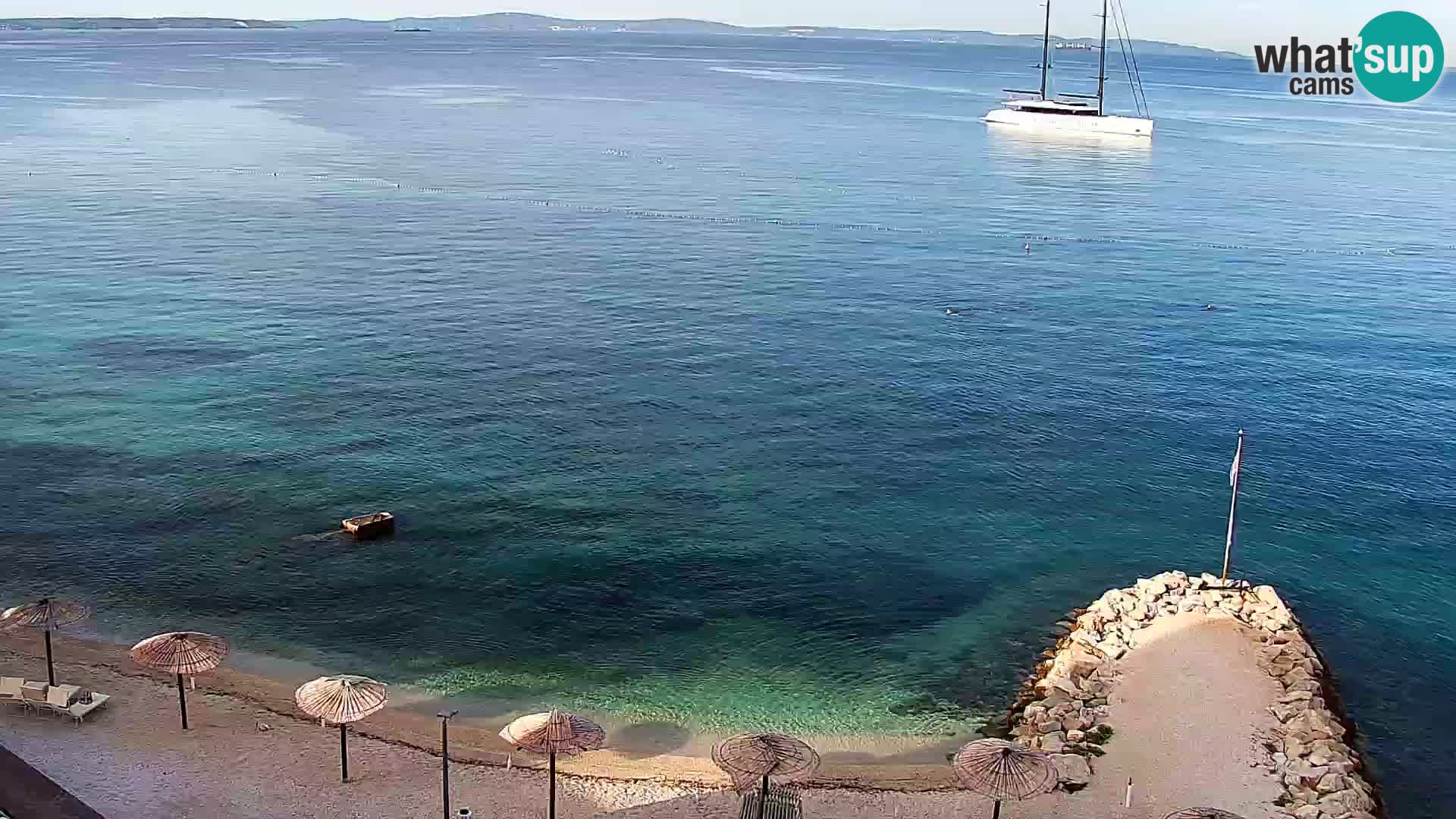 Webcam Playa de Podstrana – Vista en directo desde Hotel Split