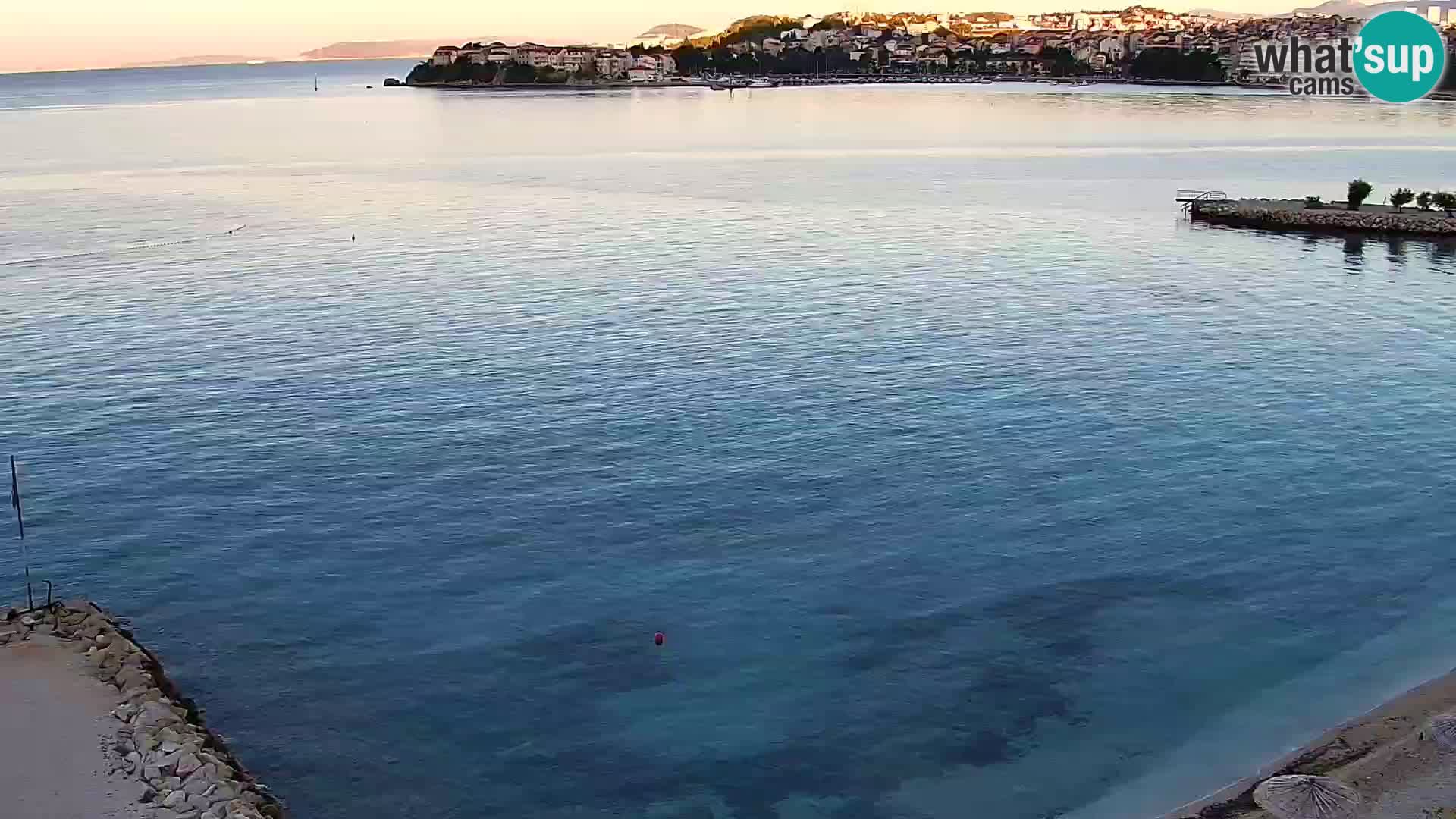 Webcam plage de Podstrana – Vue en direct depuis Hotel Split