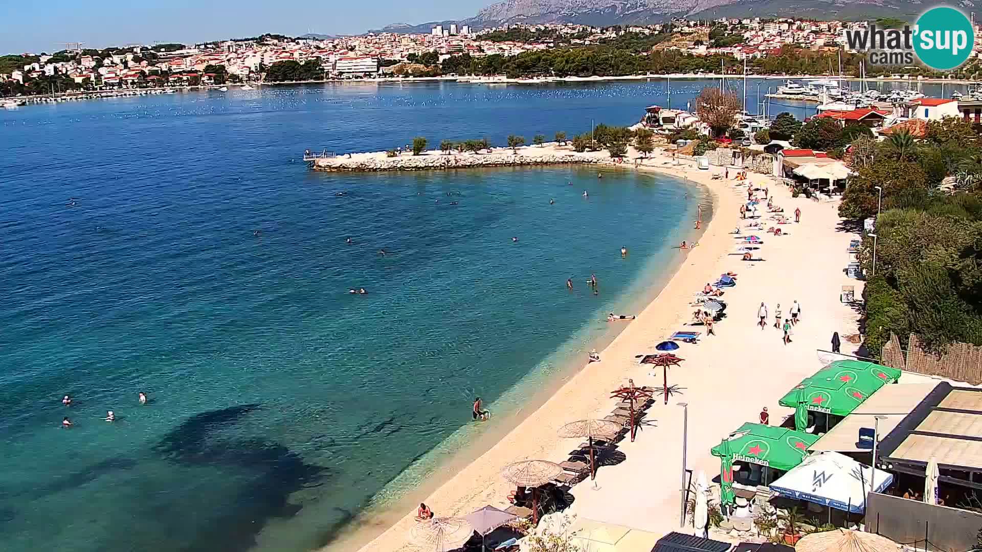 Webcam plage de Podstrana – Vue en direct depuis Hotel Split