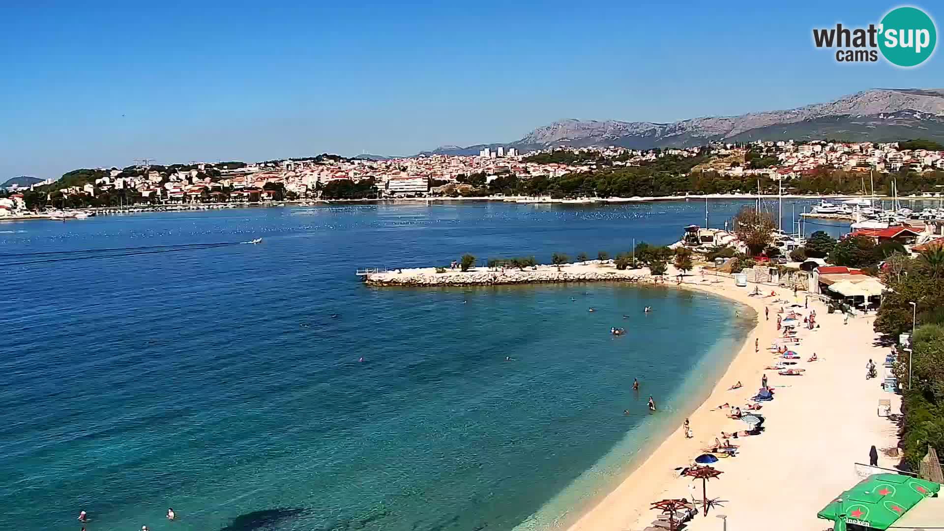 Webcam Playa de Podstrana – Vista en directo desde Hotel Split
