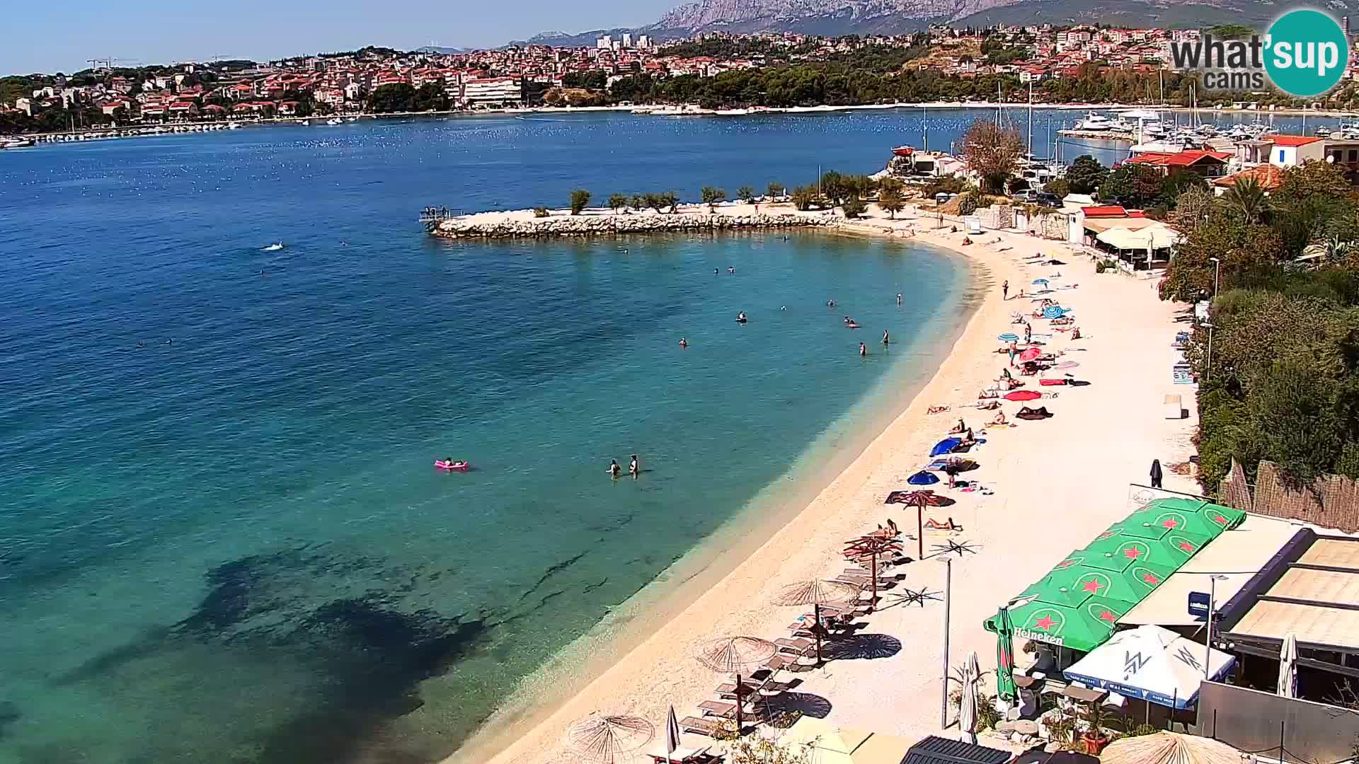 Podstrana Strand Webcam – Liveblick vom Hotel Split