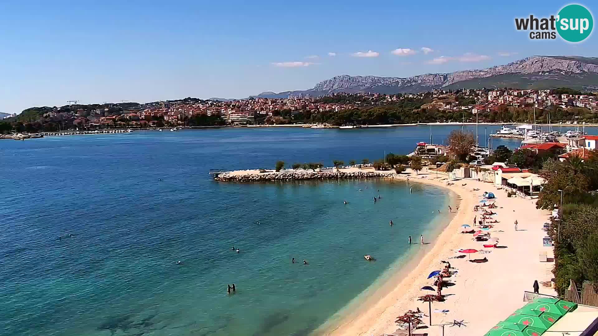 Podstrana Strand Webcam – Liveblick vom Hotel Split