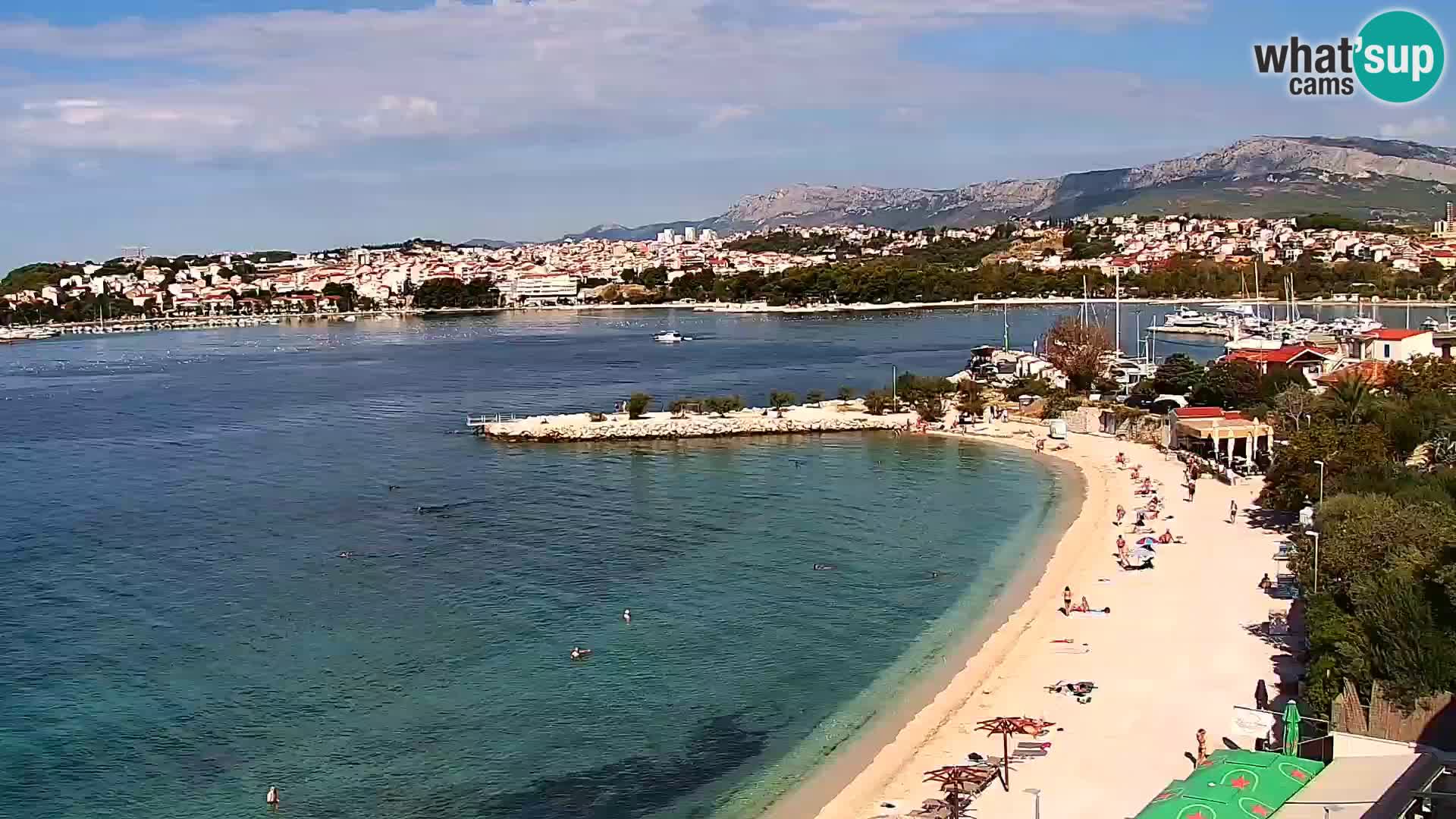 Webcam Playa de Podstrana – Vista en directo desde Hotel Split