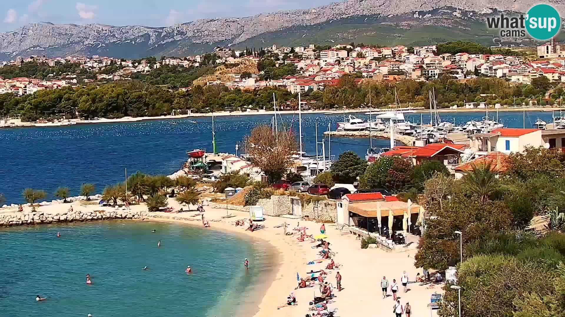 Spletna kamera Plaža Podstrana – Pogled v živo