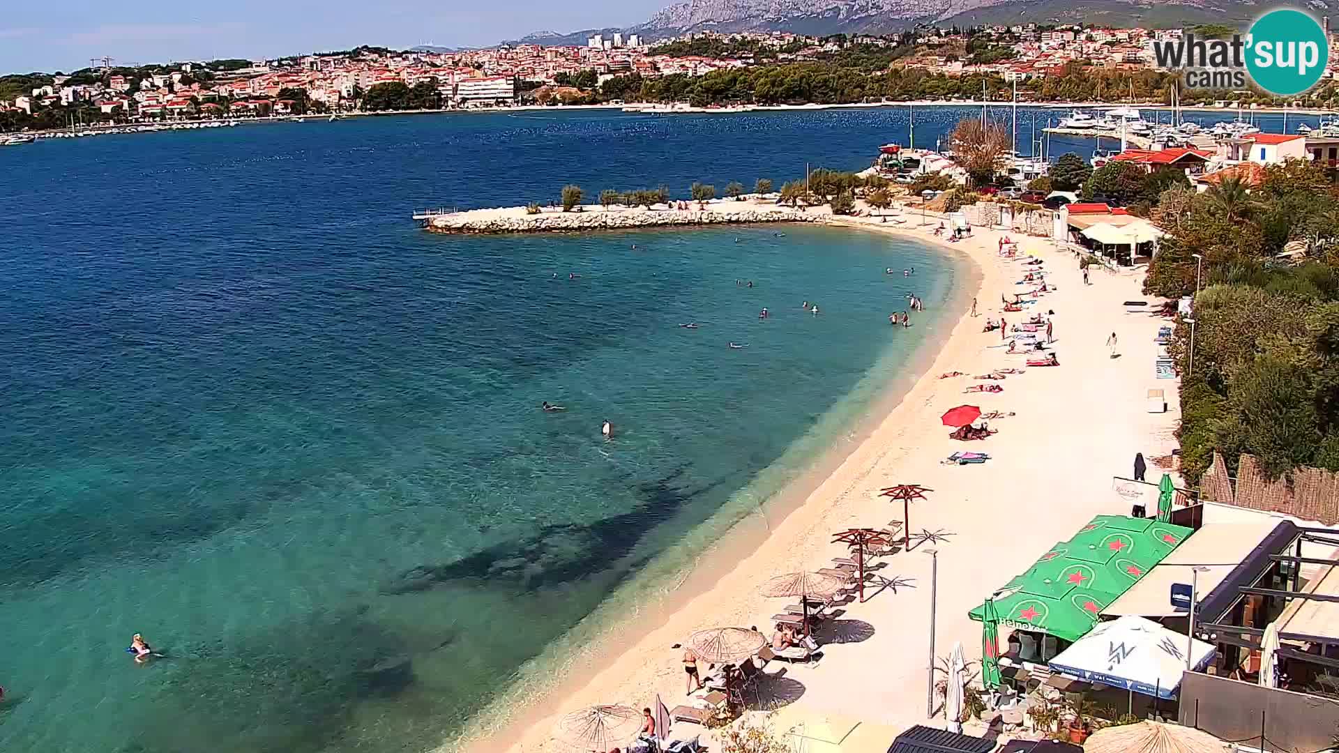 Web kamera Plaža Podstrana – Pogled uživo