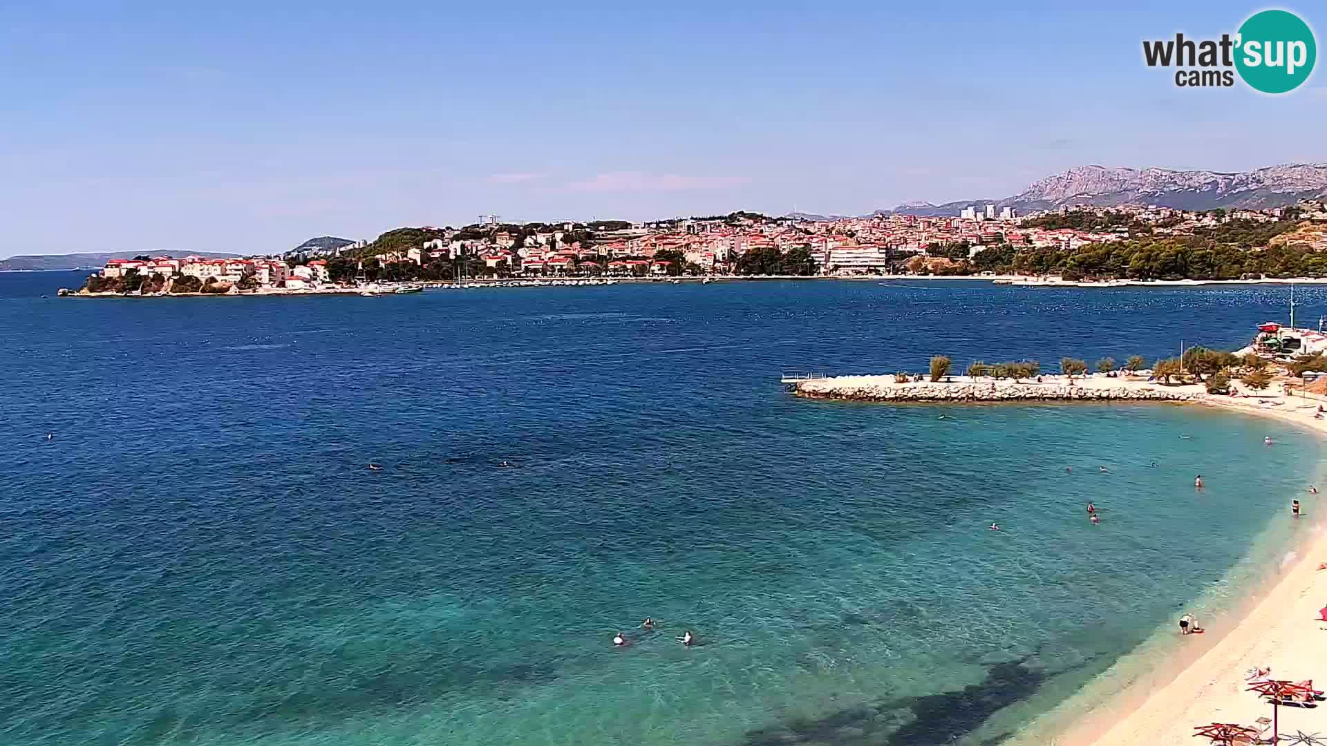 Spletna kamera Plaža Podstrana – Pogled v živo