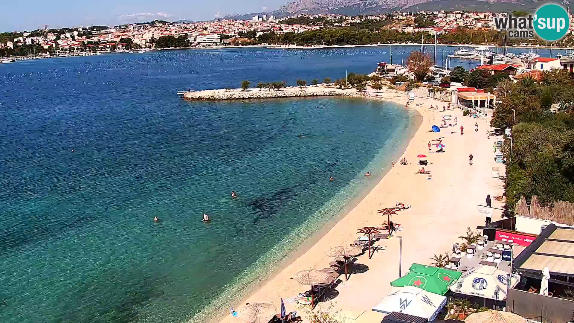 Web kamera Plaža Podstrana – Pogled uživo