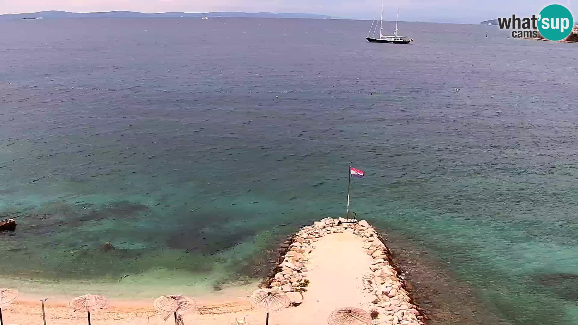 Podstrana Strand Webcam – Liveblick vom Hotel Split