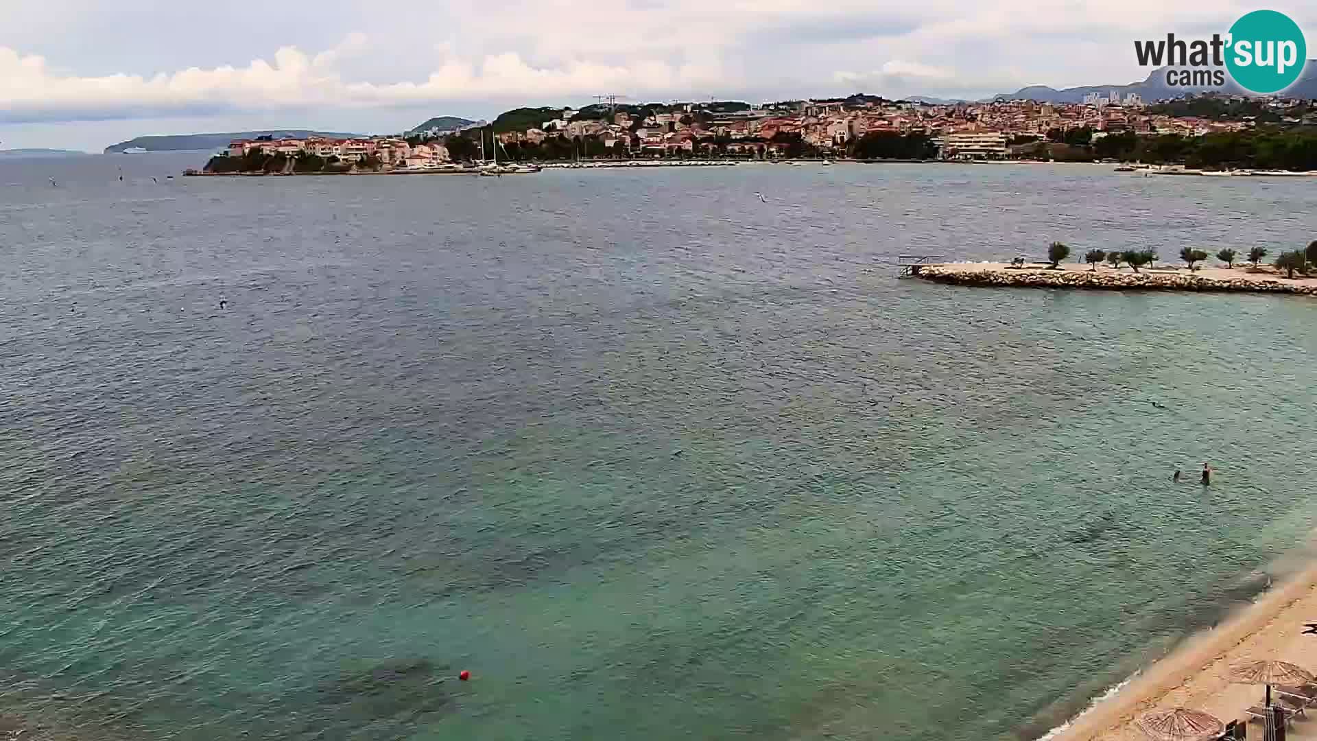 Spletna kamera Plaža Podstrana – Pogled v živo