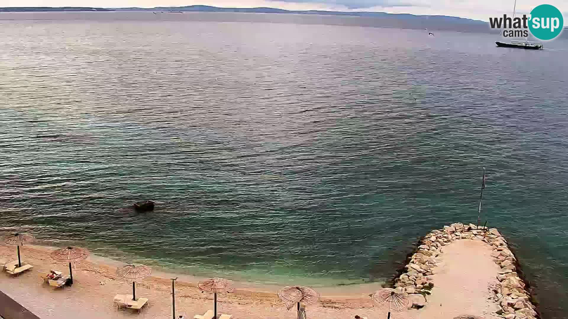 Webcam plage de Podstrana – Vue en direct depuis Hotel Split