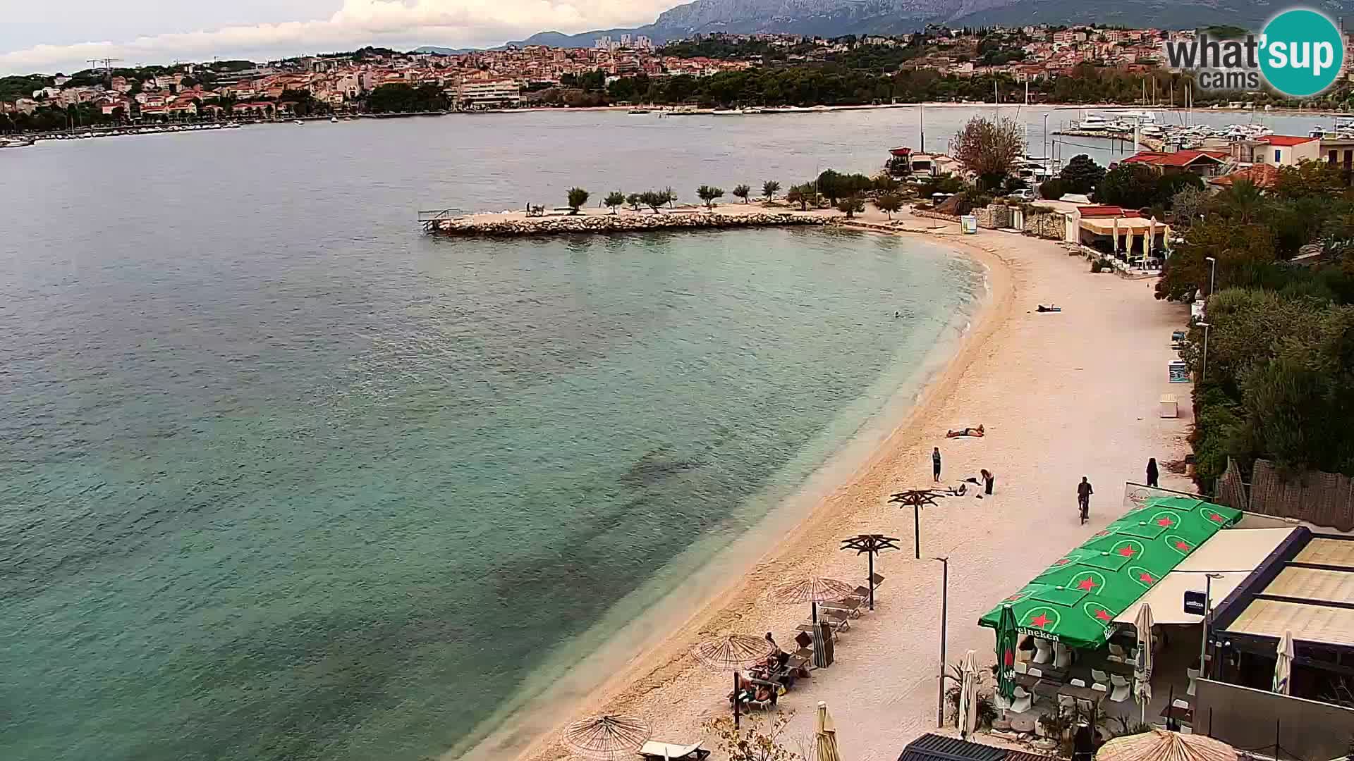 Web kamera Plaža Podstrana – Pogled uživo