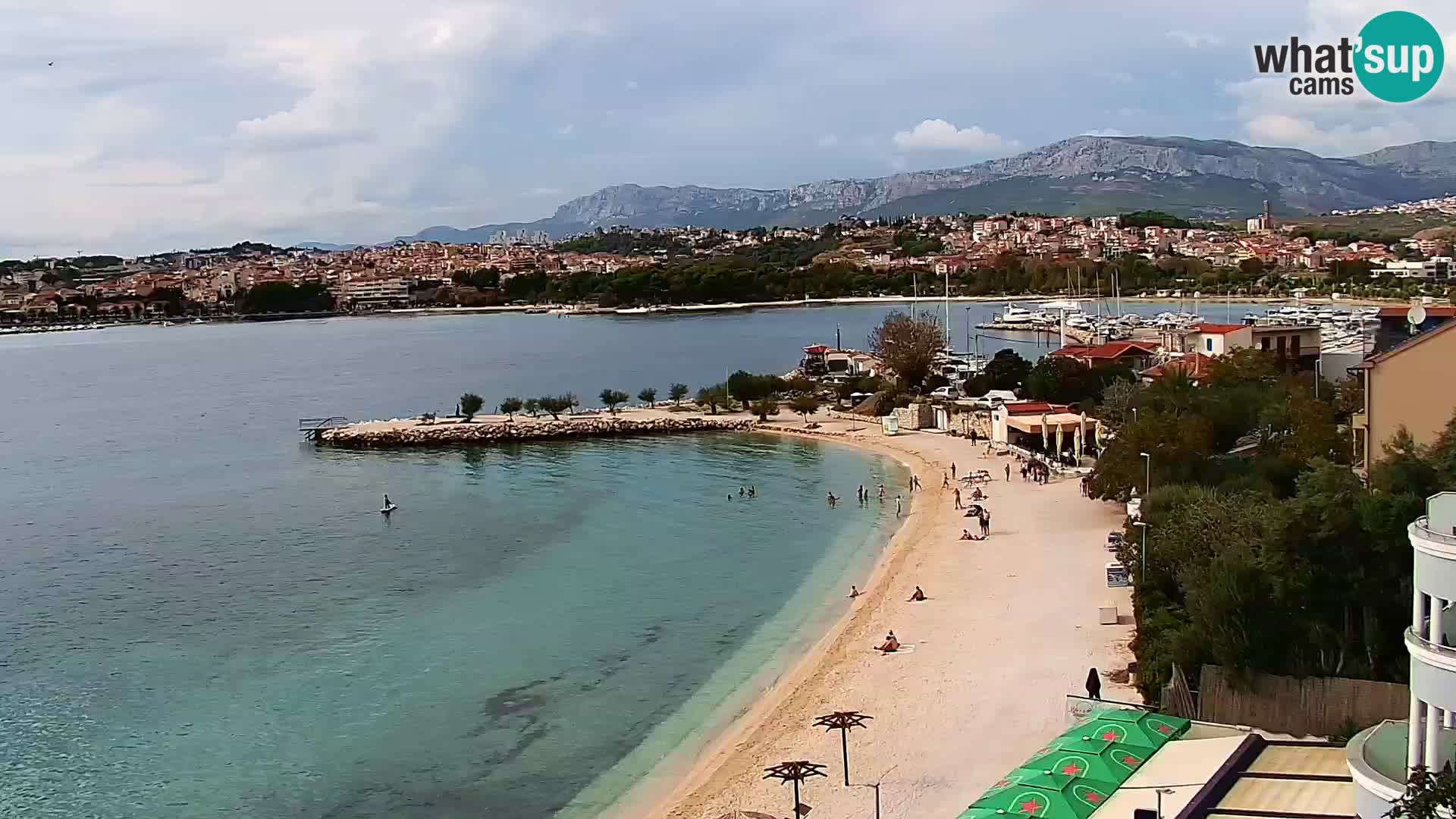 Webcam plage de Podstrana – Vue en direct depuis Hotel Split