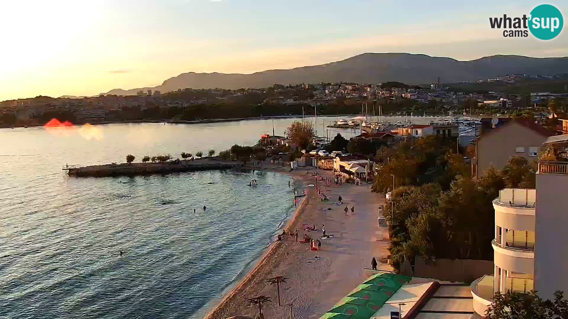 Podstrana Strand Webcam – Liveblick vom Hotel Split