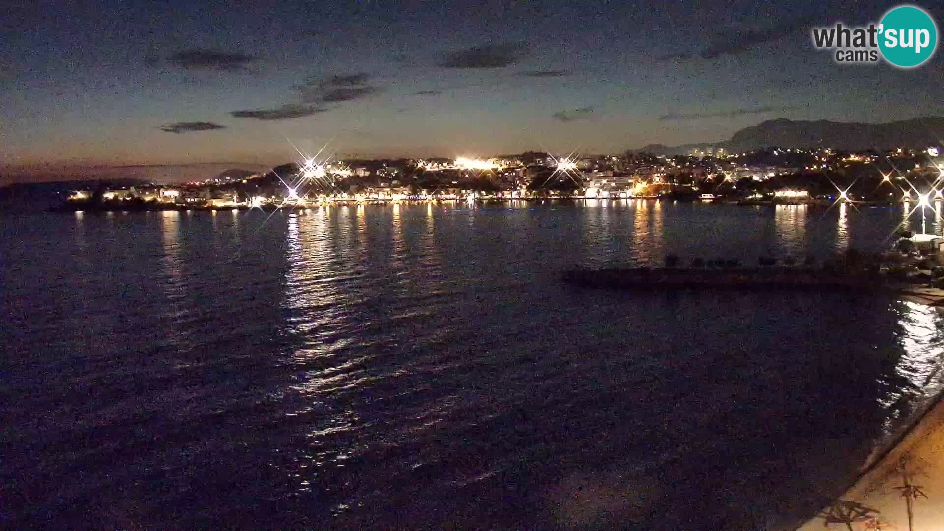 Webcam plage de Podstrana – Vue en direct depuis Hotel Split