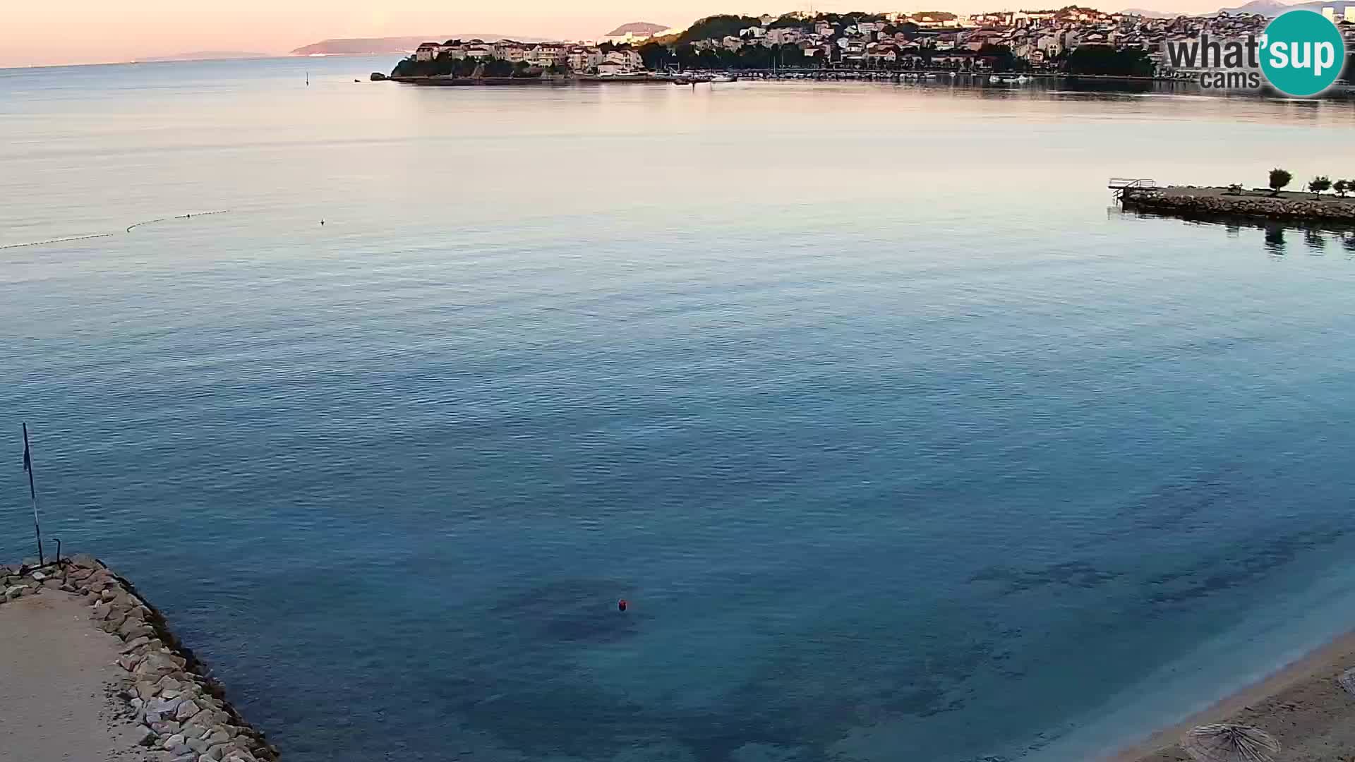 Spletna kamera Plaža Podstrana – Pogled v živo