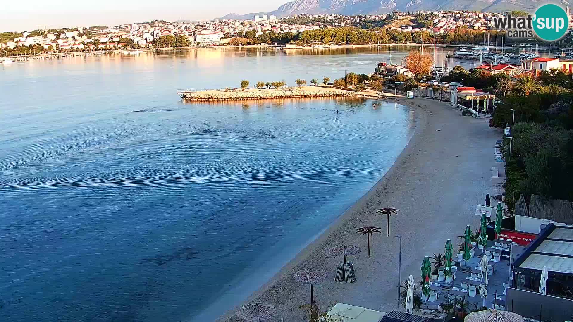 Spletna kamera Plaža Podstrana – Pogled v živo